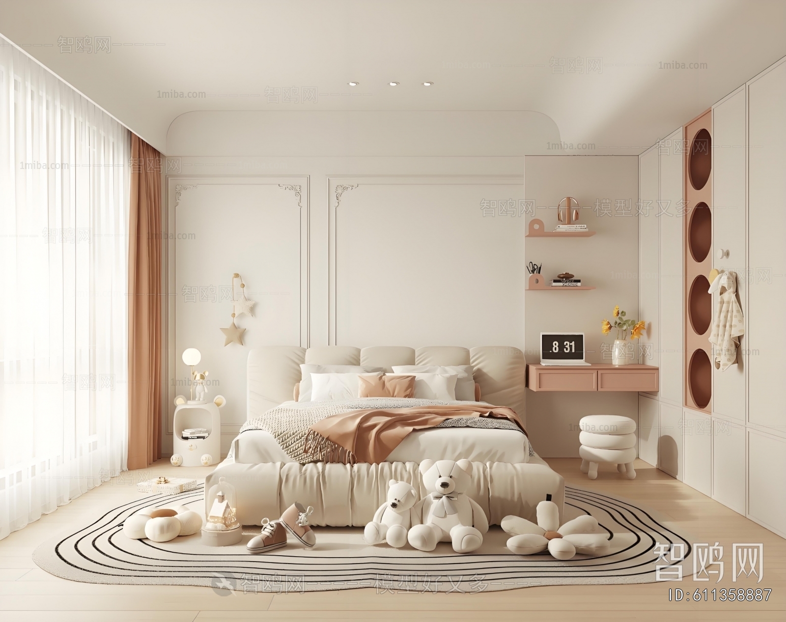 French Style Girl's Room Daughter's Room