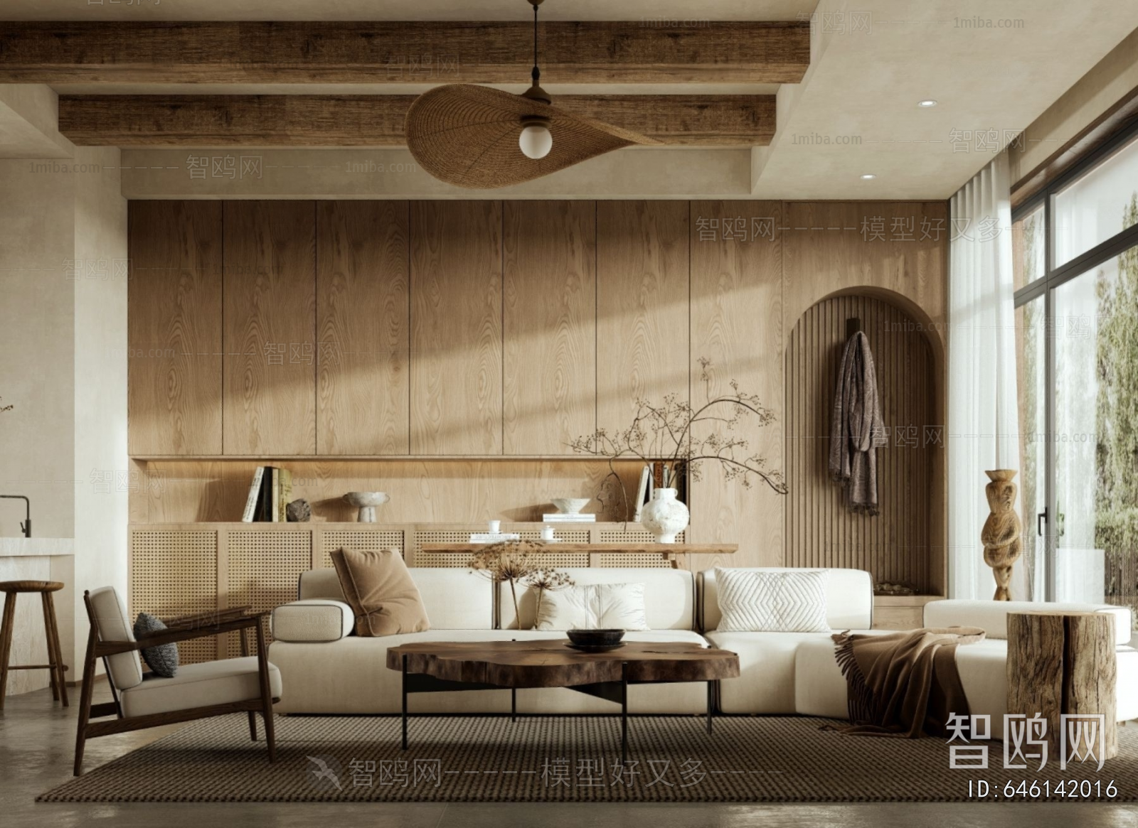 Wabi-sabi Style A Living Room