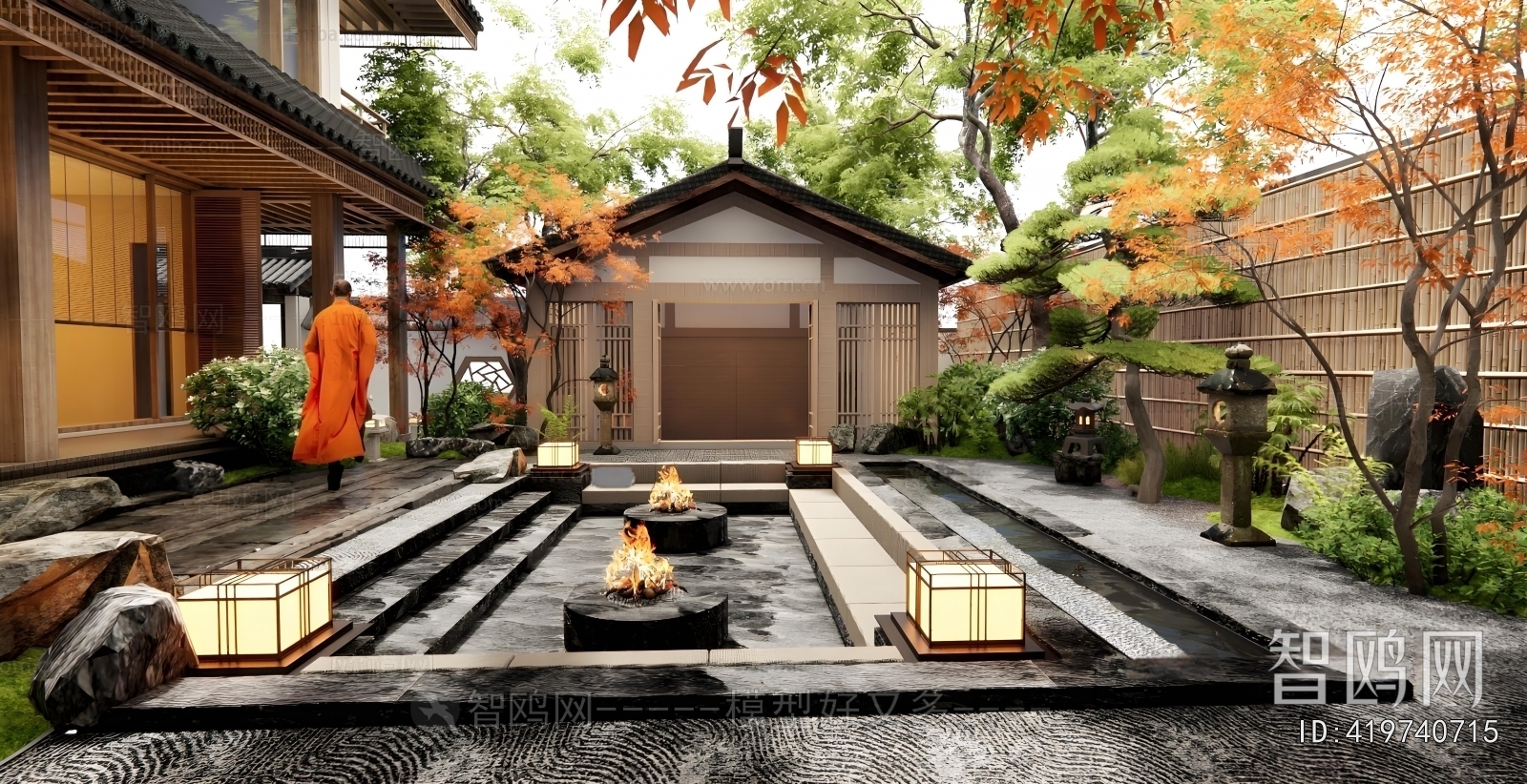 Japanese Style Courtyard/landscape