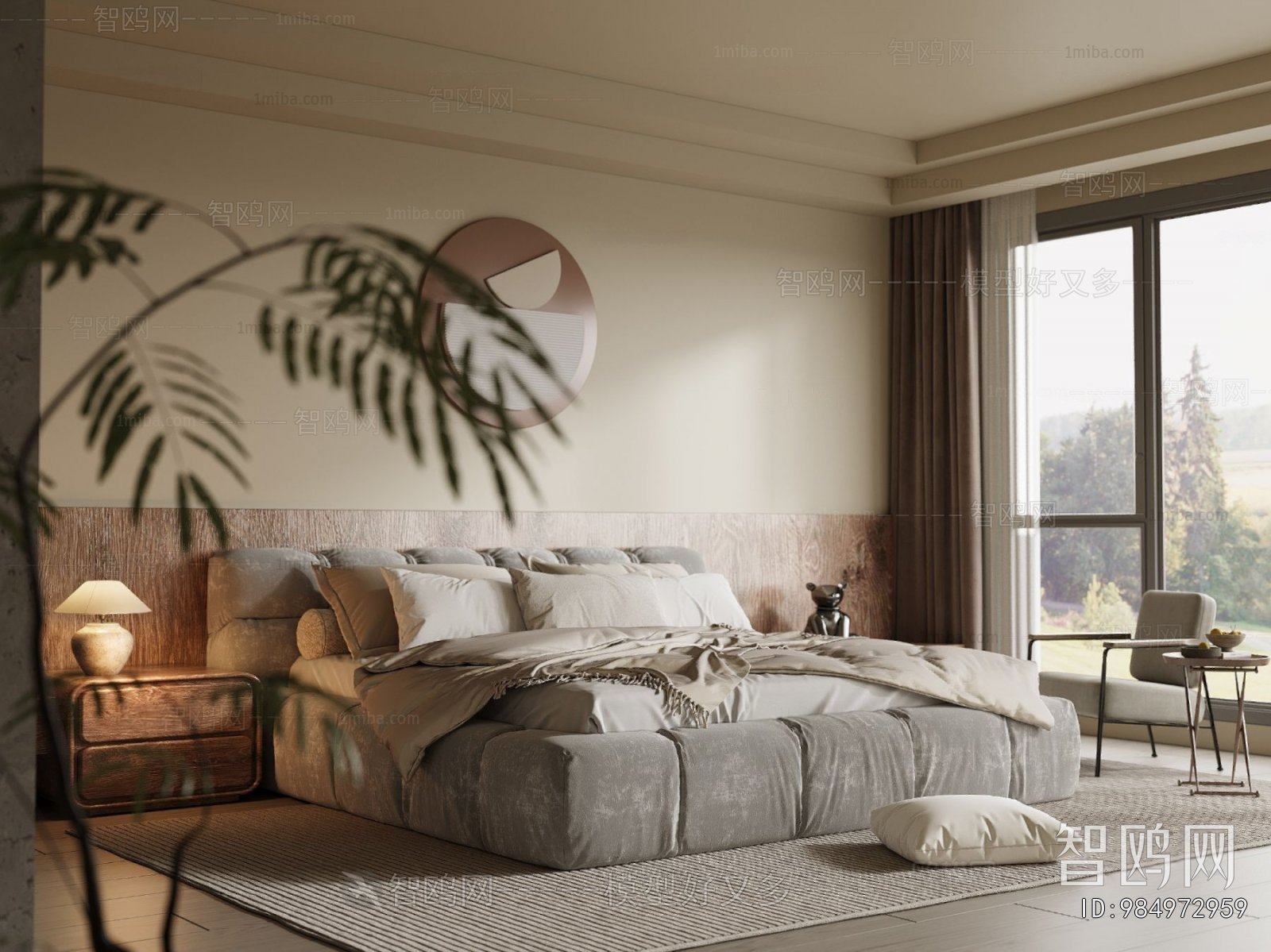 Wabi-sabi Style Bedroom