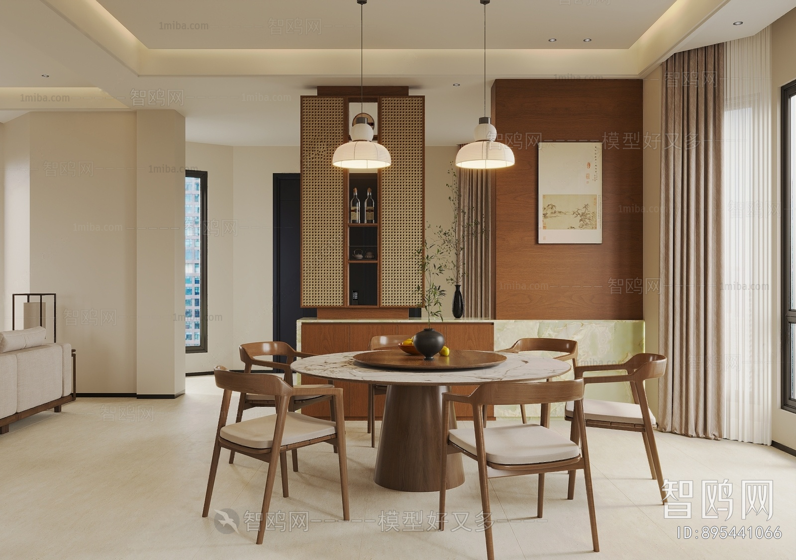 New Chinese Style Dining Room