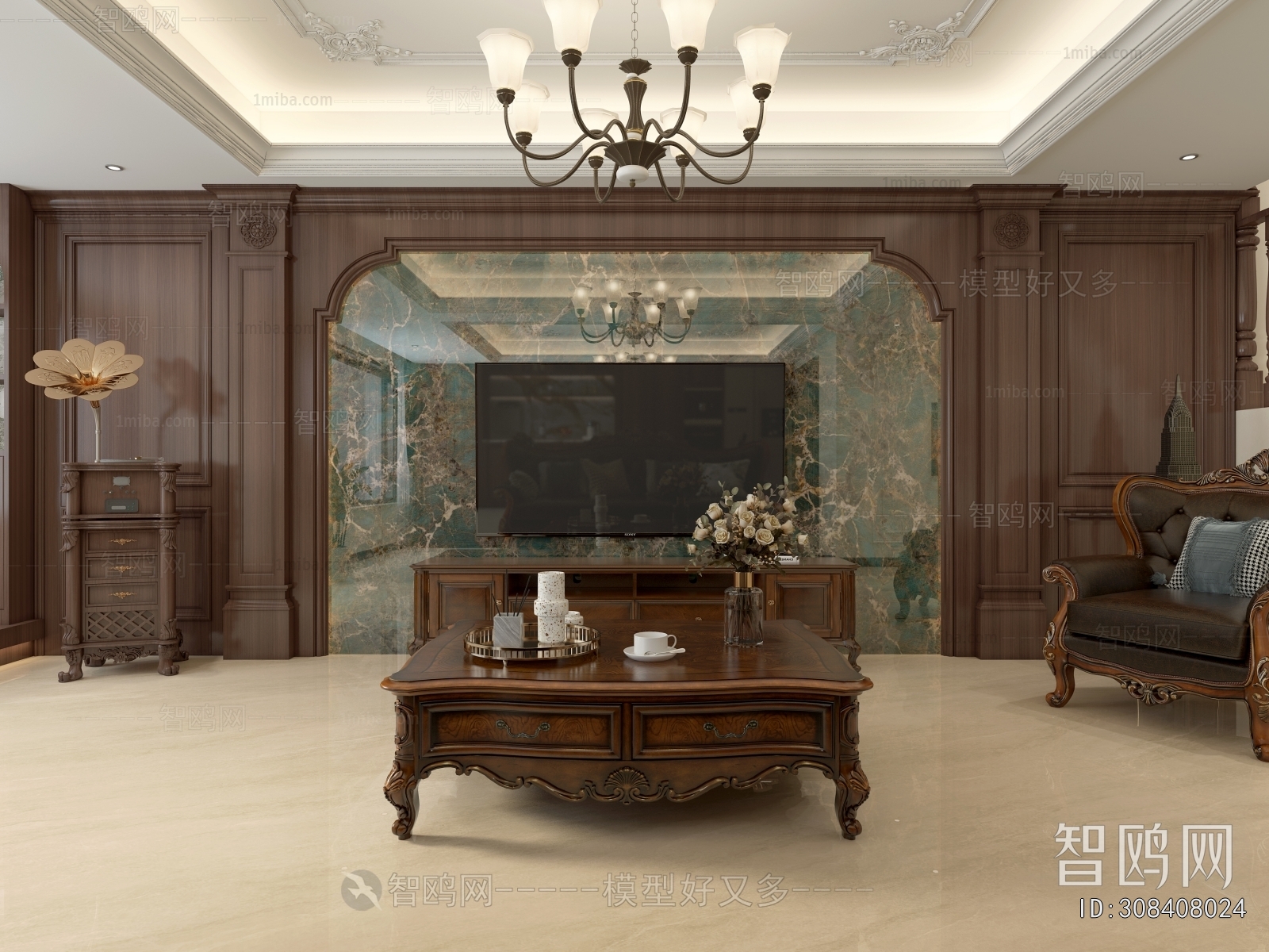 American Style A Living Room