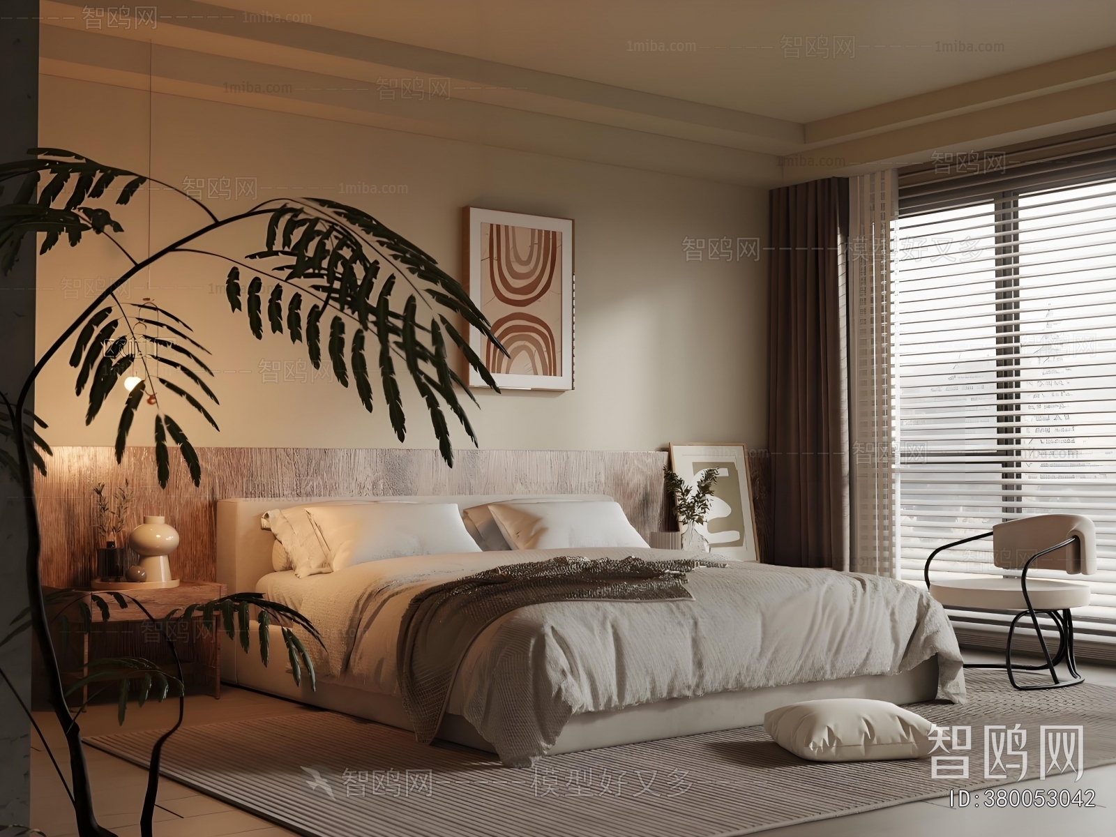 Wabi-sabi Style Bedroom