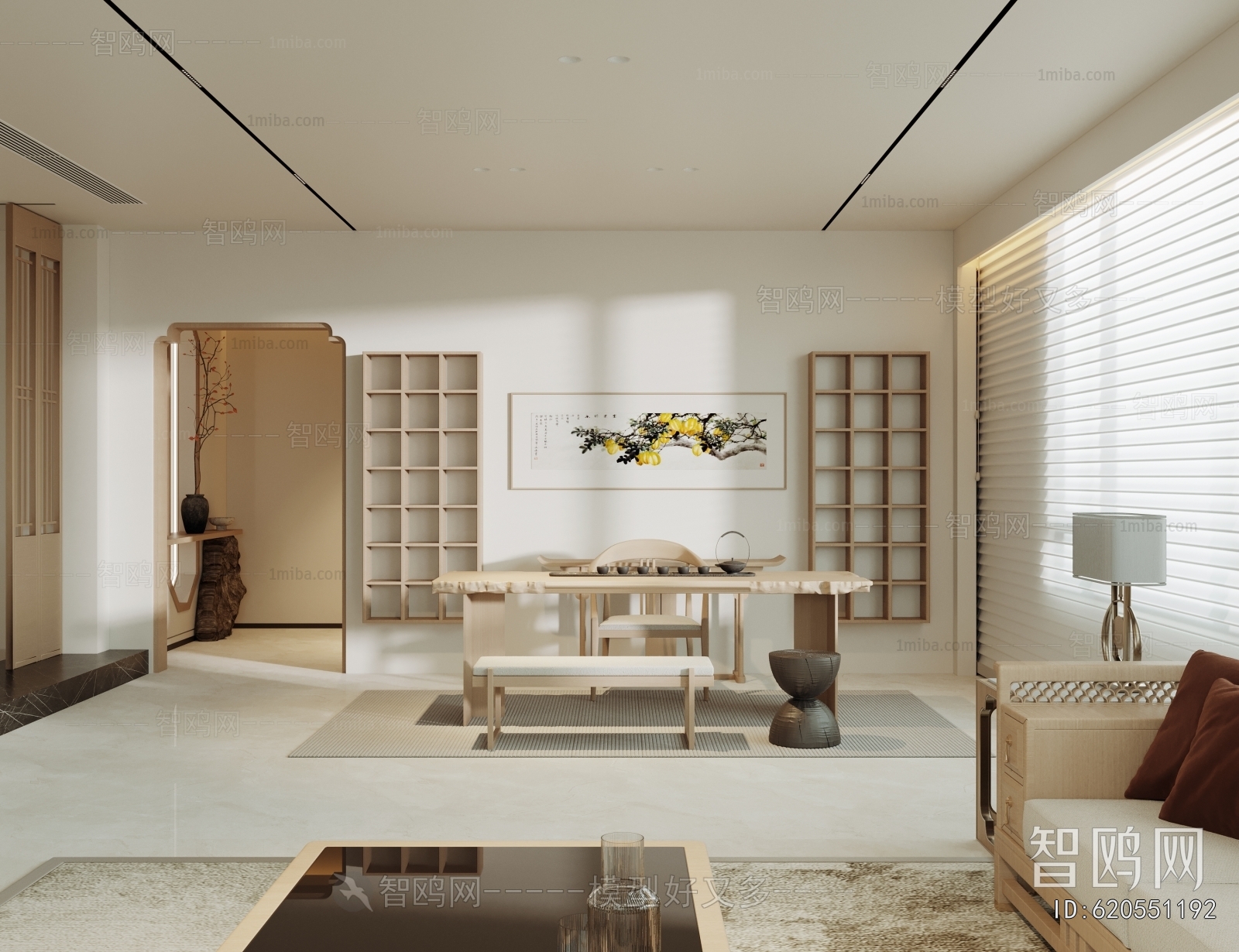 New Chinese Style A Living Room