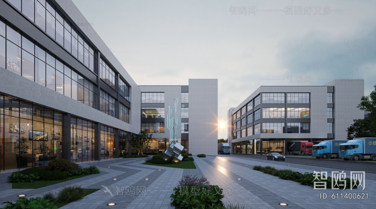 Modern Appearance Of Commercial Building