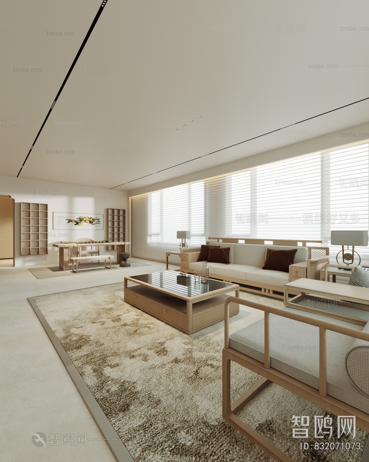 New Chinese Style A Living Room