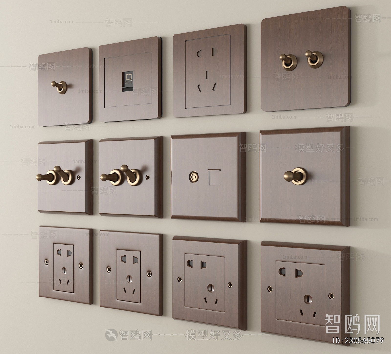 Modern Switch Socket Panel