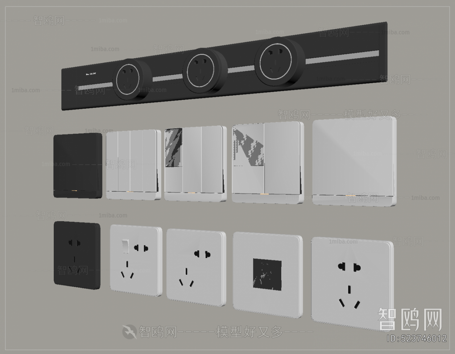 Modern Switch Socket Panel