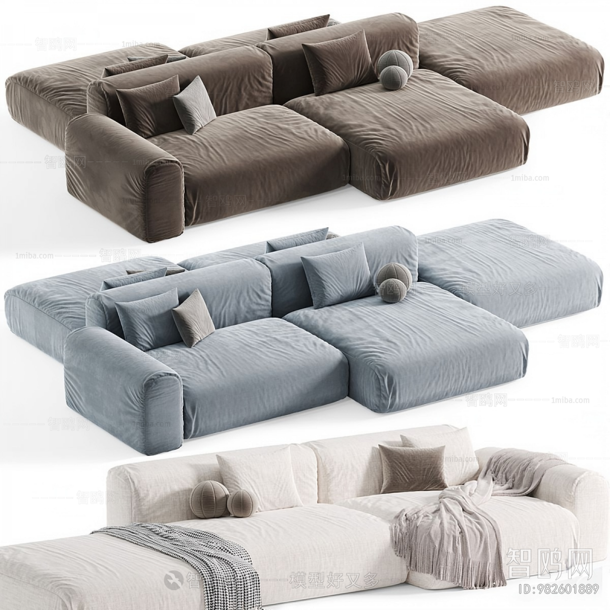 Modern Multi Person Sofa