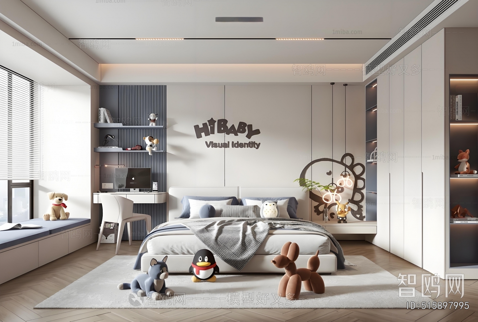 Modern Boy's Room And Son's Room