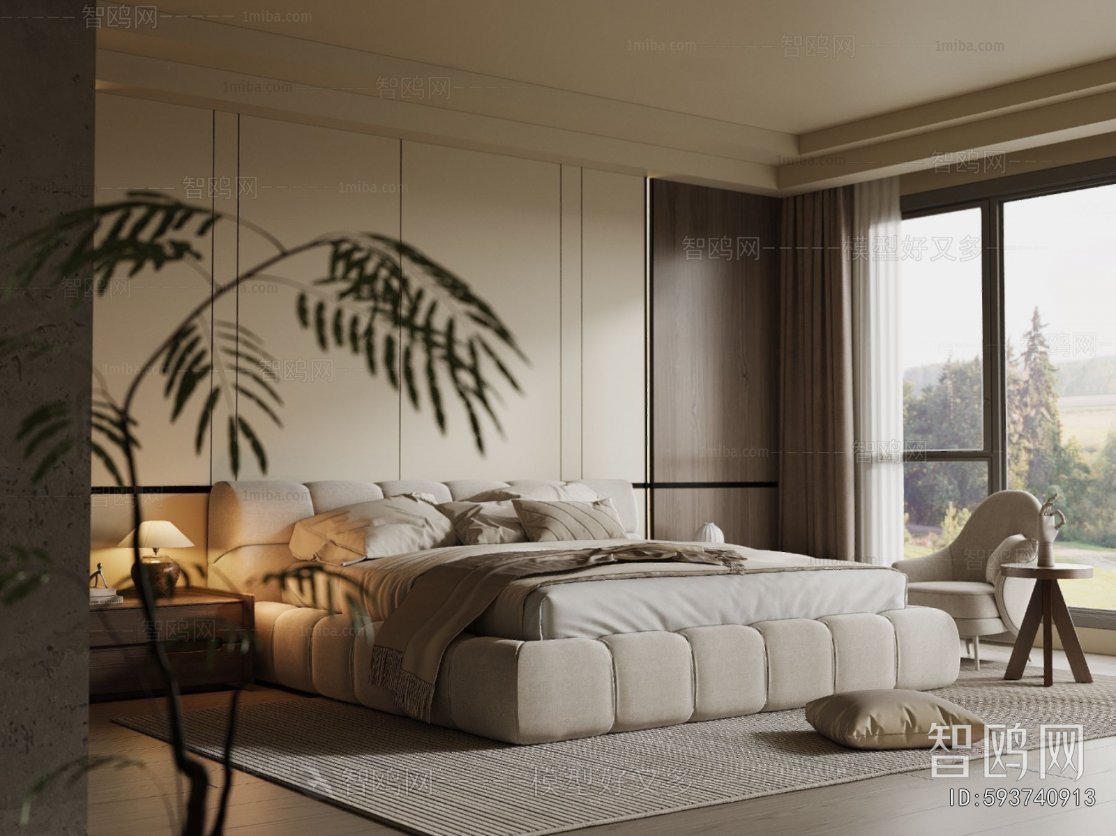 Wabi-sabi Style Bedroom