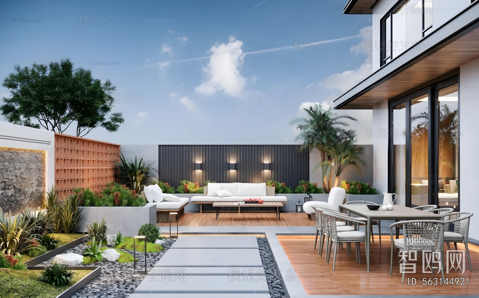 Modern Courtyard/landscape