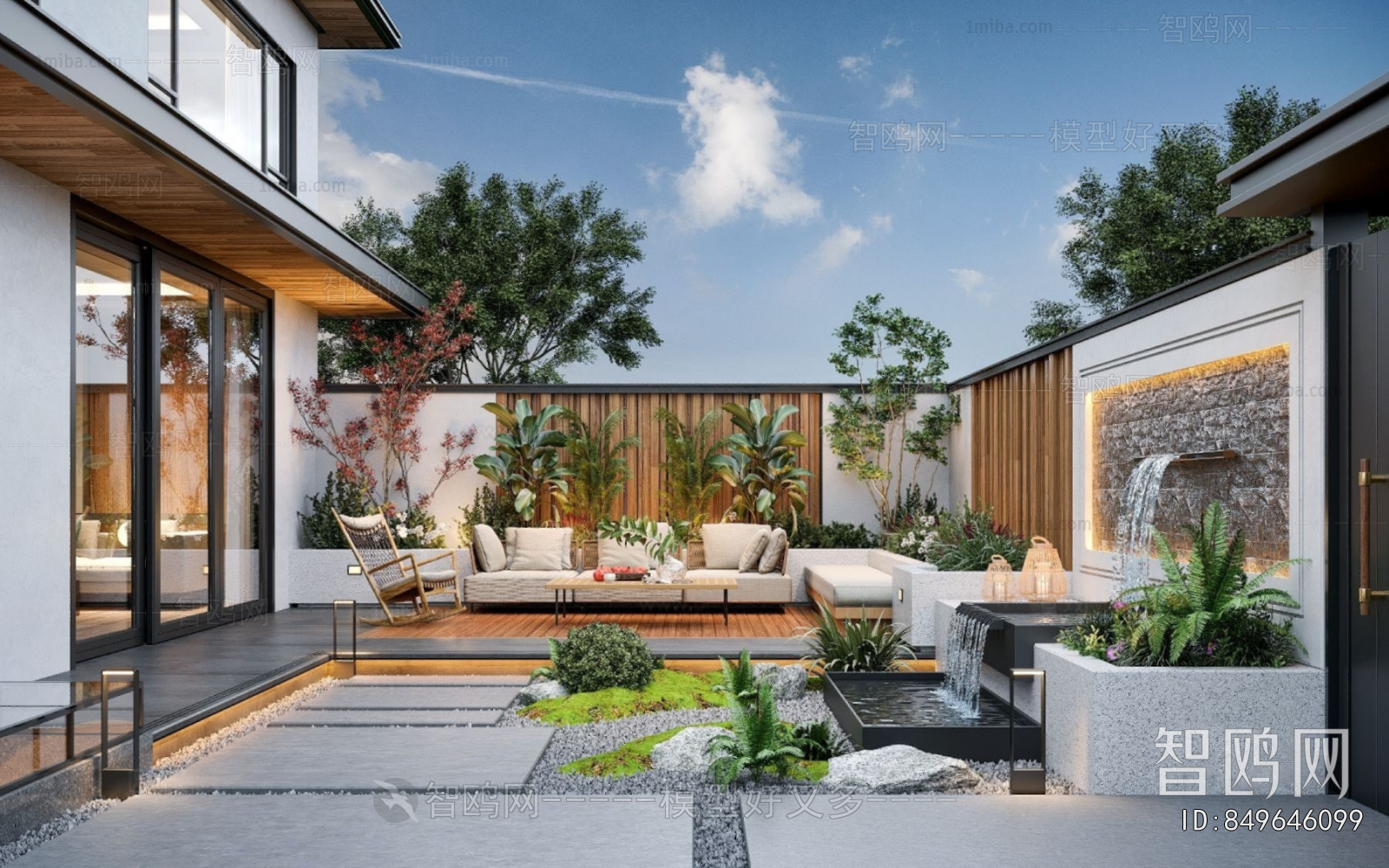 Modern Courtyard/landscape