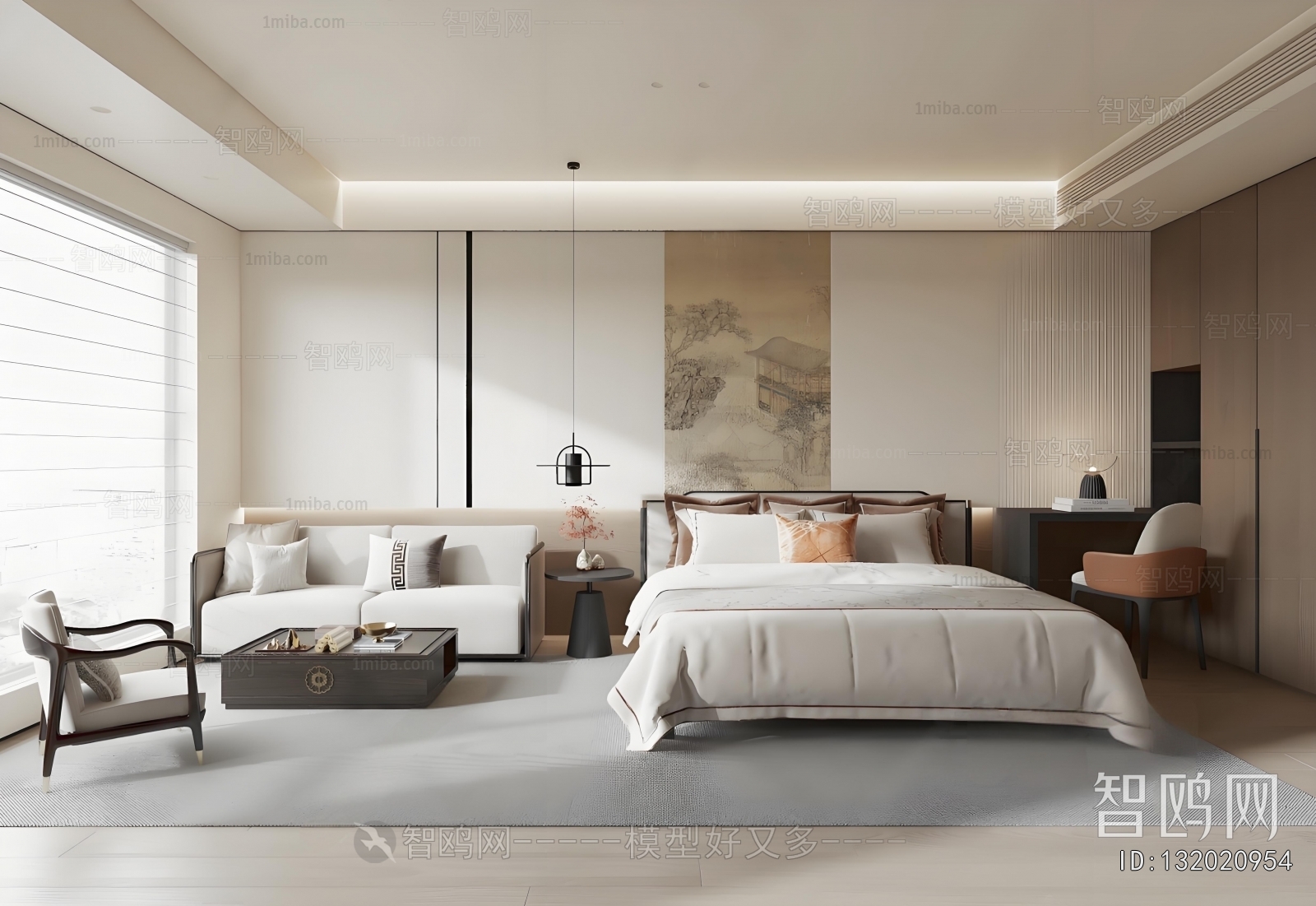 New Chinese Style Bedroom