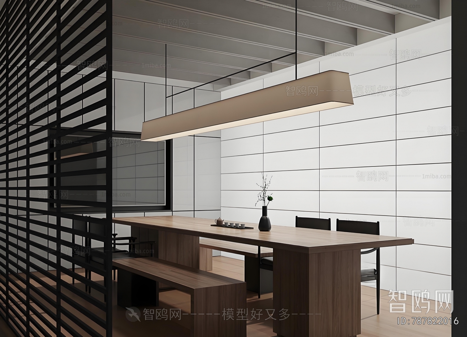 New Chinese Style Meeting Room