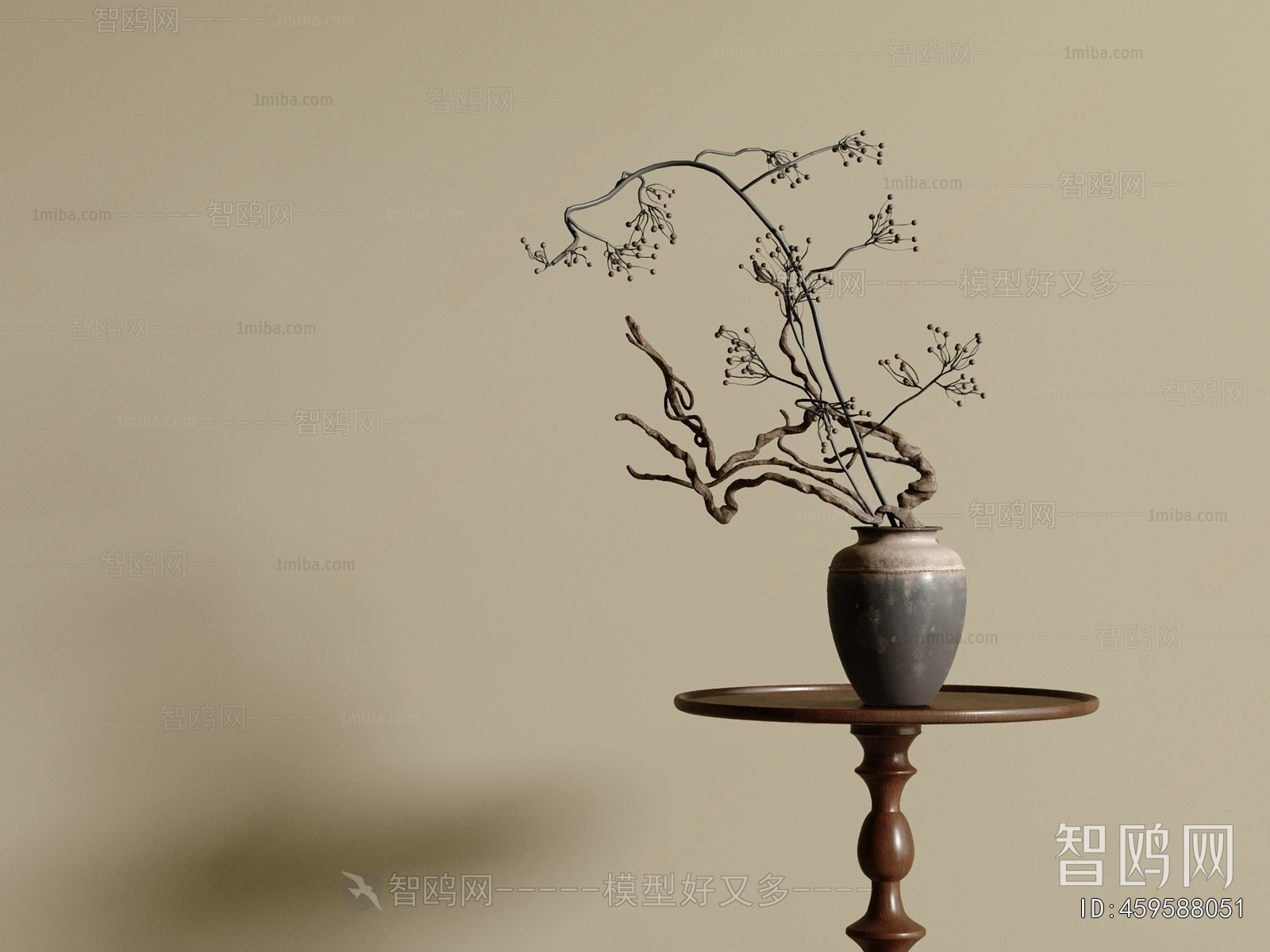 Wabi-sabi Style Dried Branch