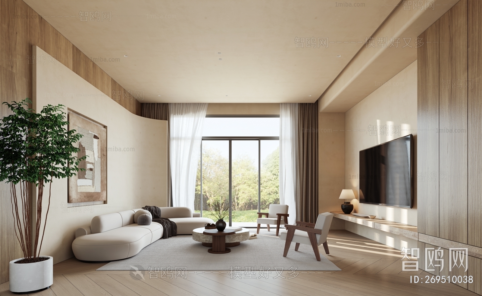 Wabi-sabi Style A Living Room