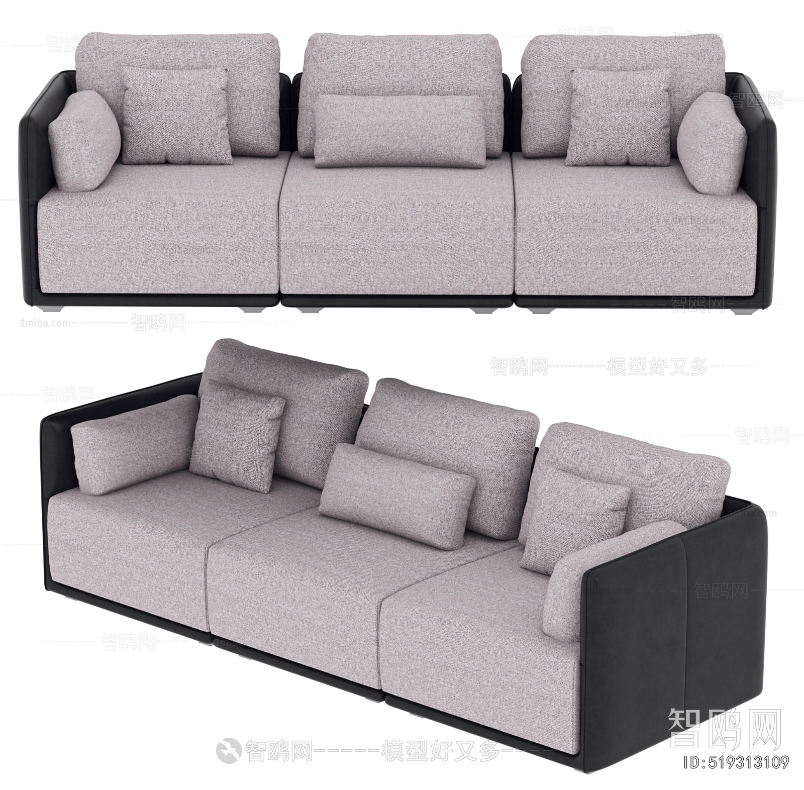 Modern Three-seat Sofa