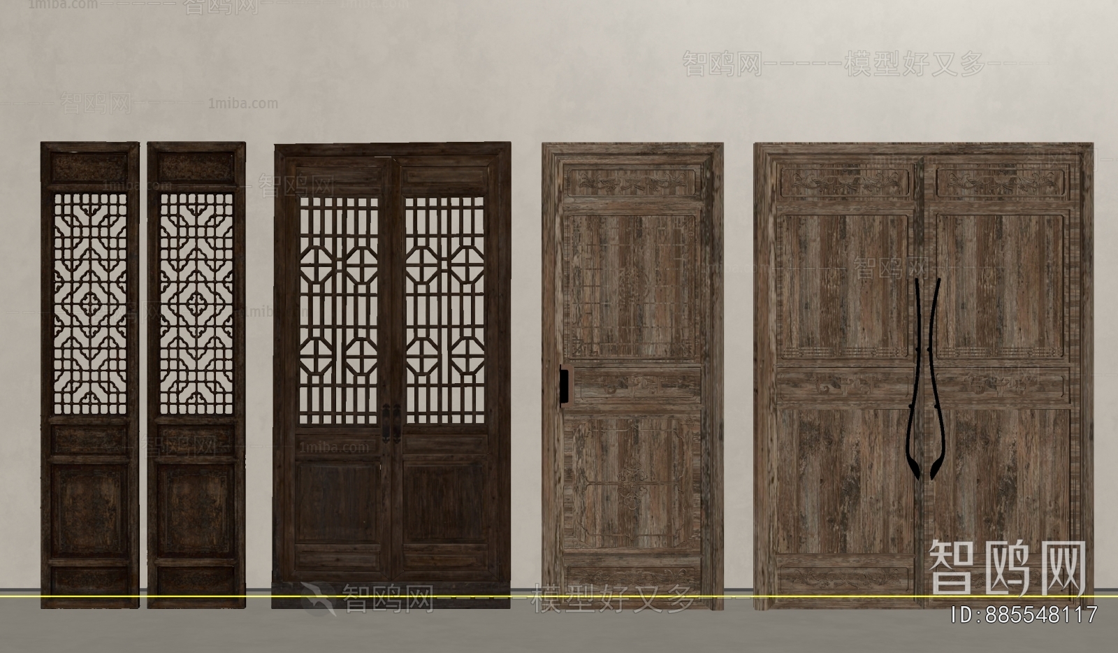 New Chinese Style Double Door