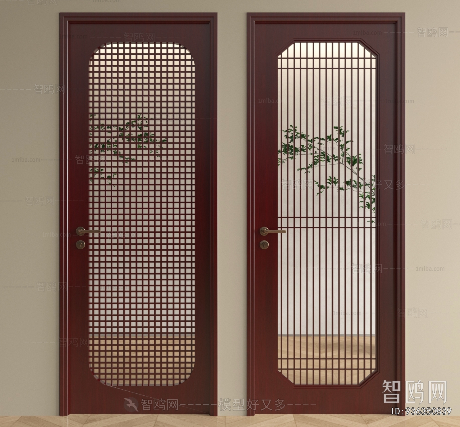 New Chinese Style Single Door