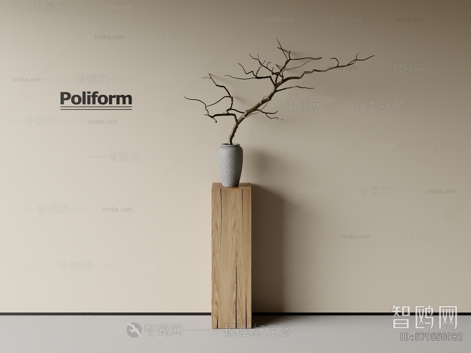 Wabi-sabi Style Dried Branch