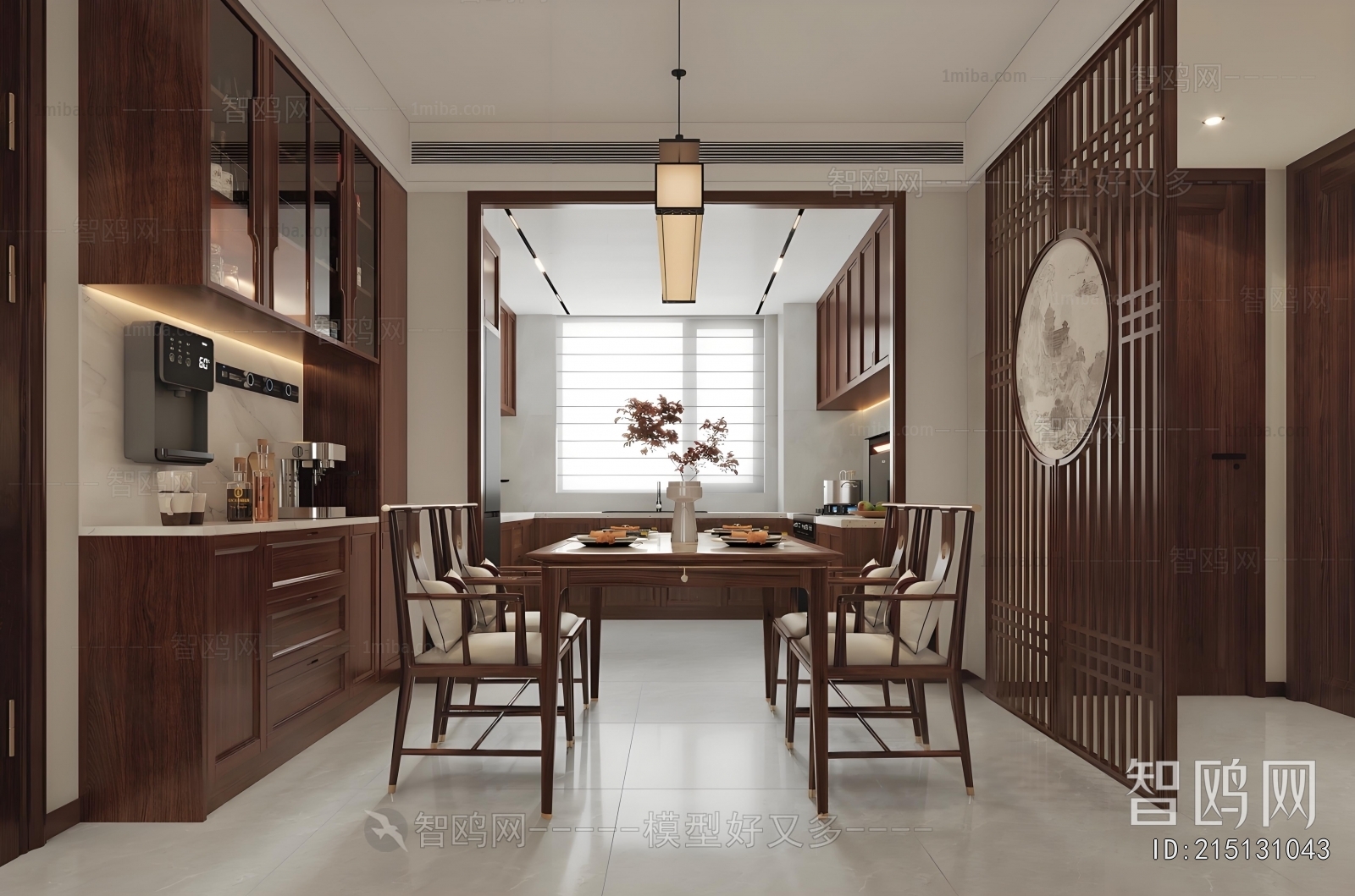 New Chinese Style A Living Room