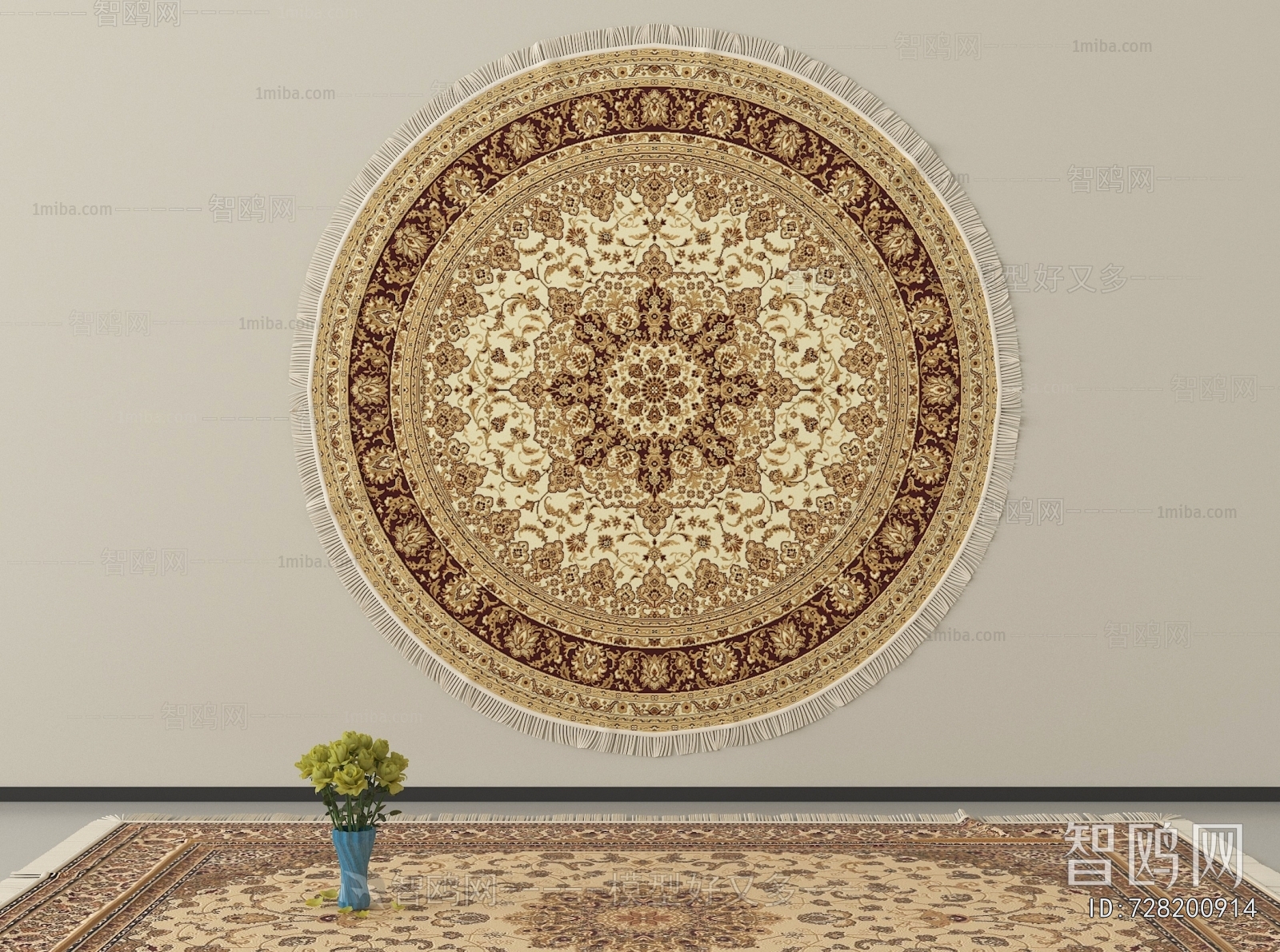 European Style Circular Carpet