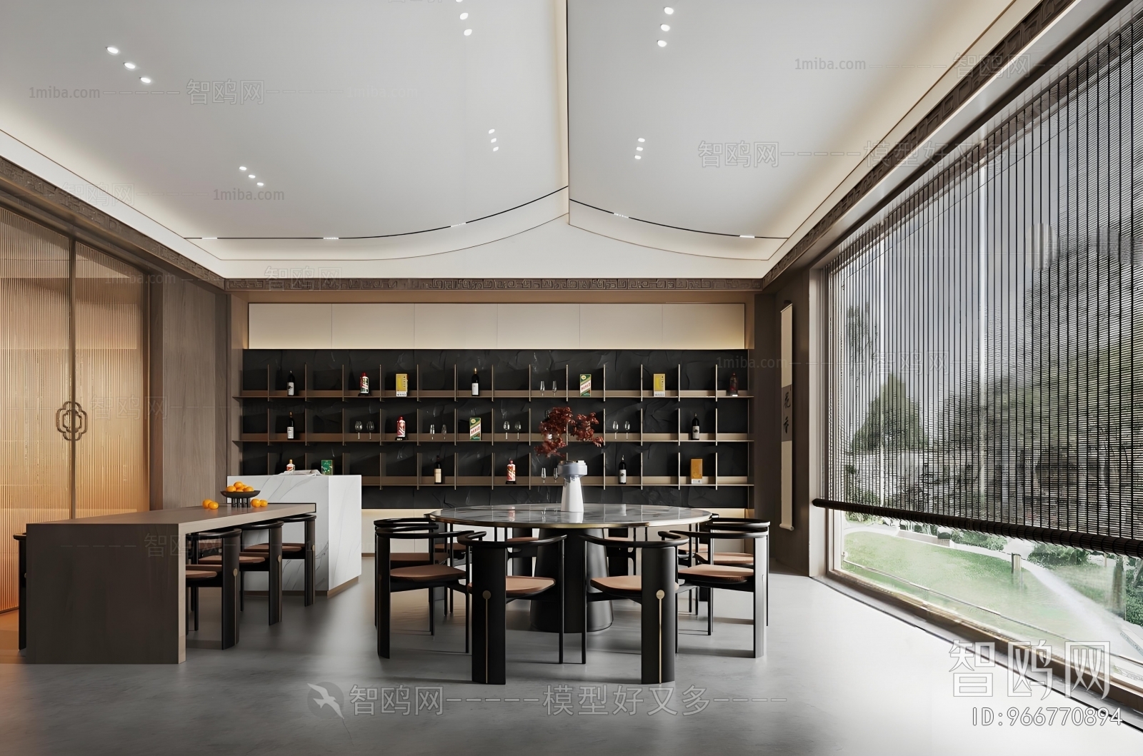 New Chinese Style Dining Room