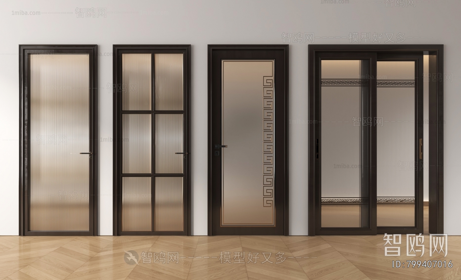 New Chinese Style Single Door