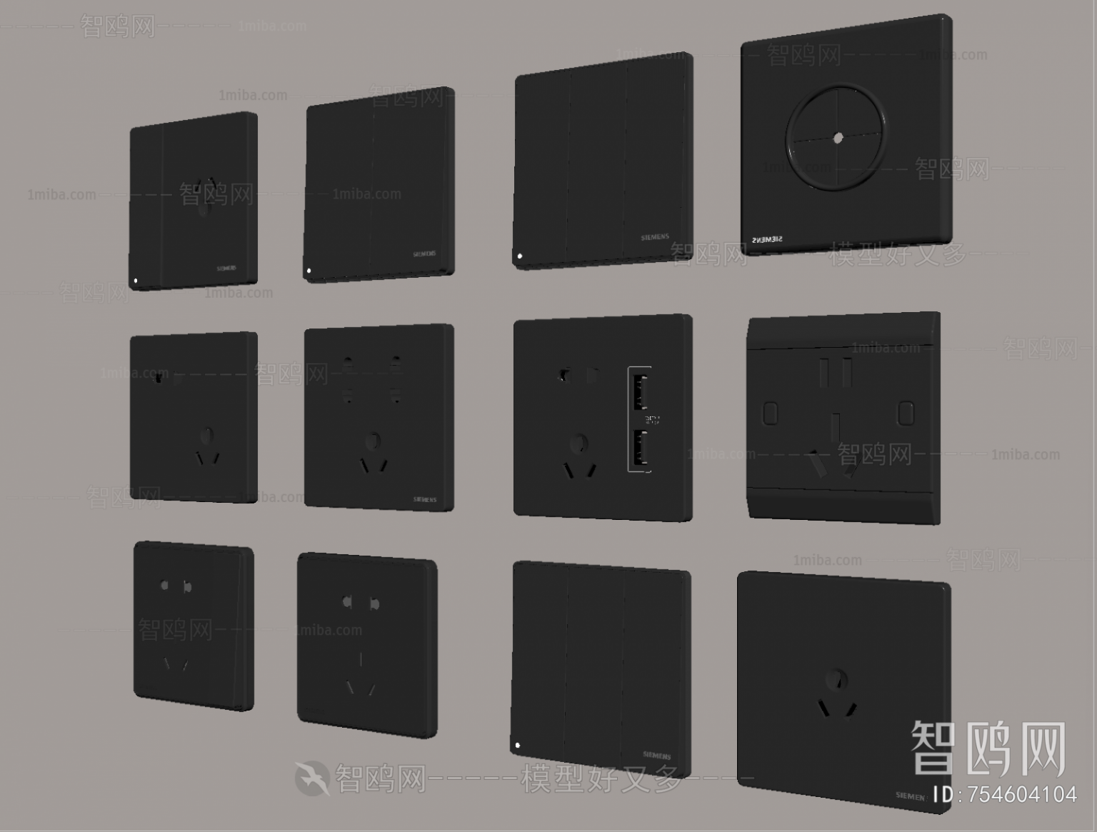Modern Switch Socket Panel