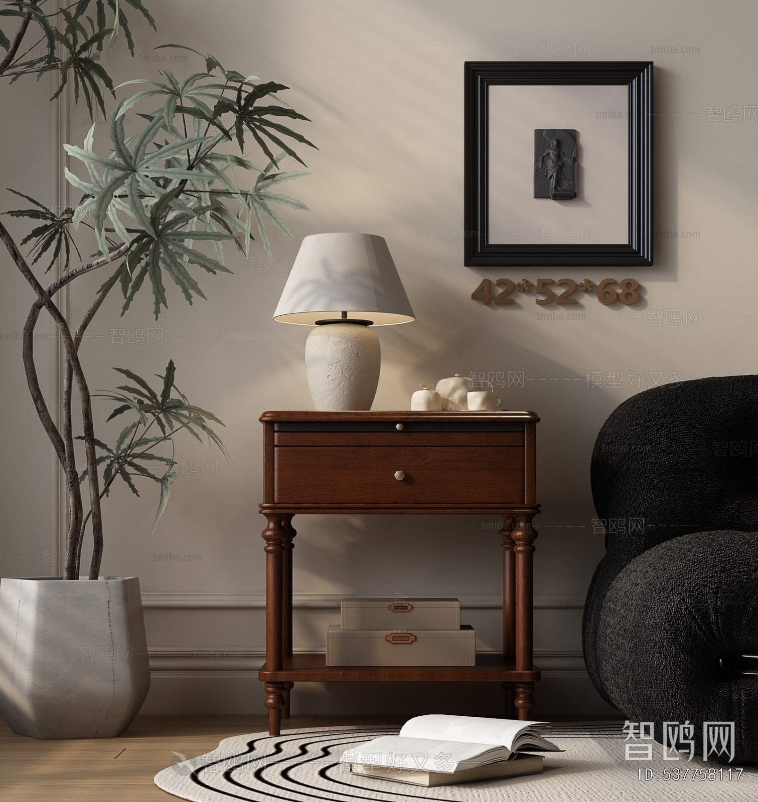 American Style Bedside Cupboard