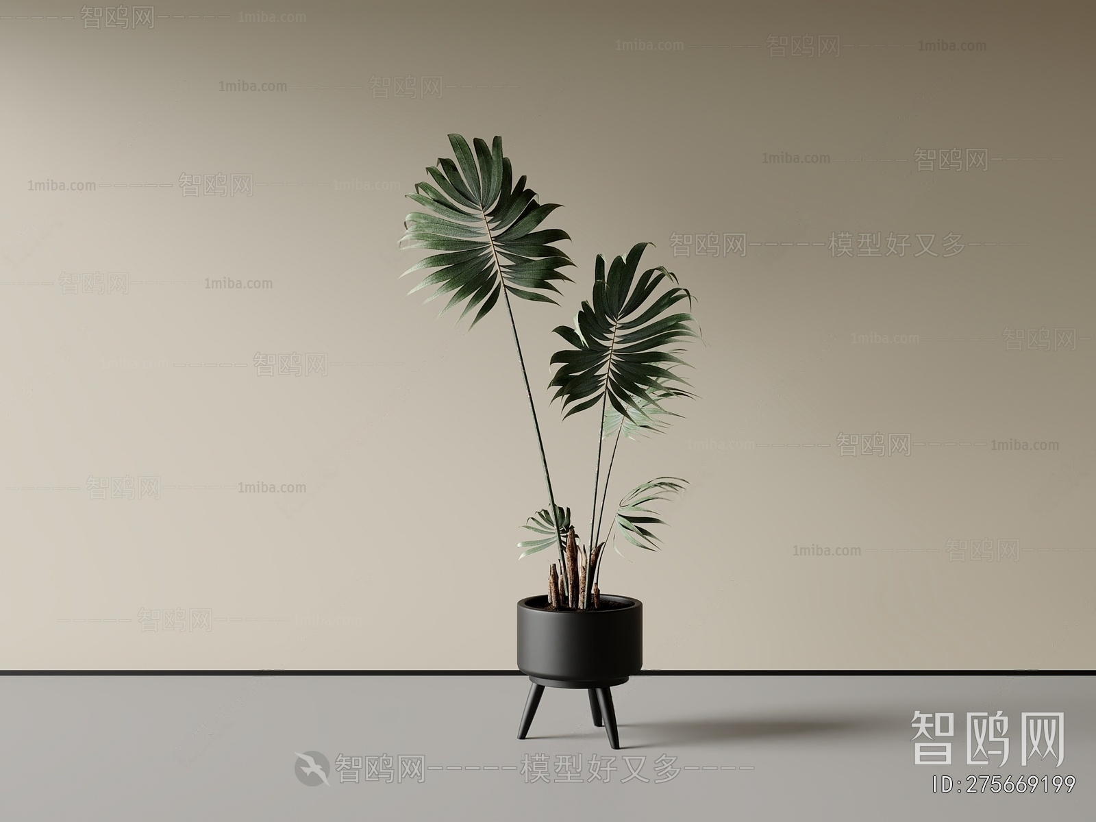 Modern Ground Green Plant Potted Plants