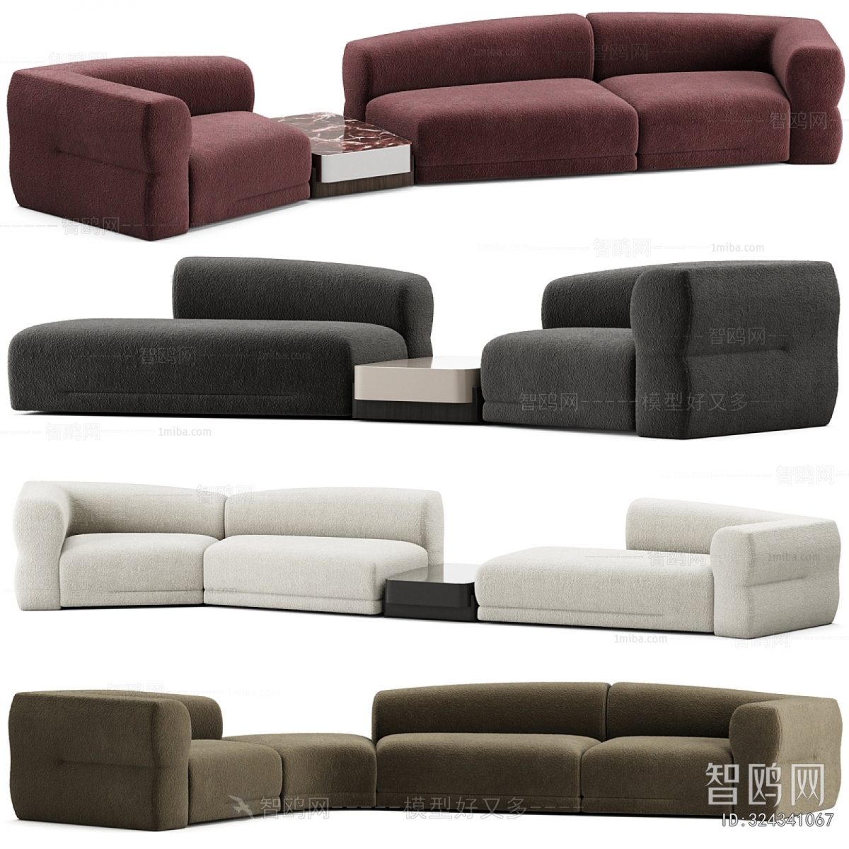 Modern Curved Sofa