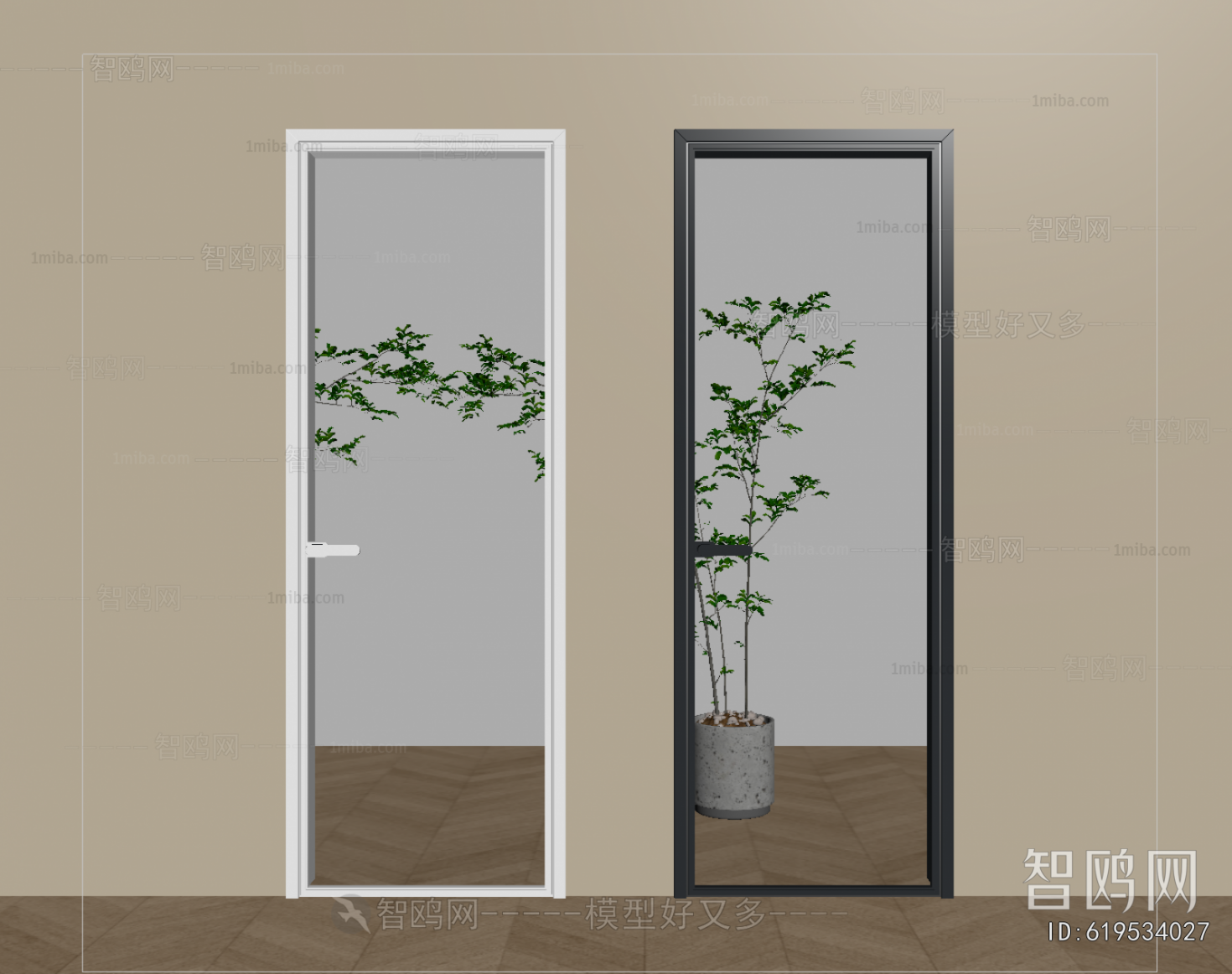 Modern Single Door