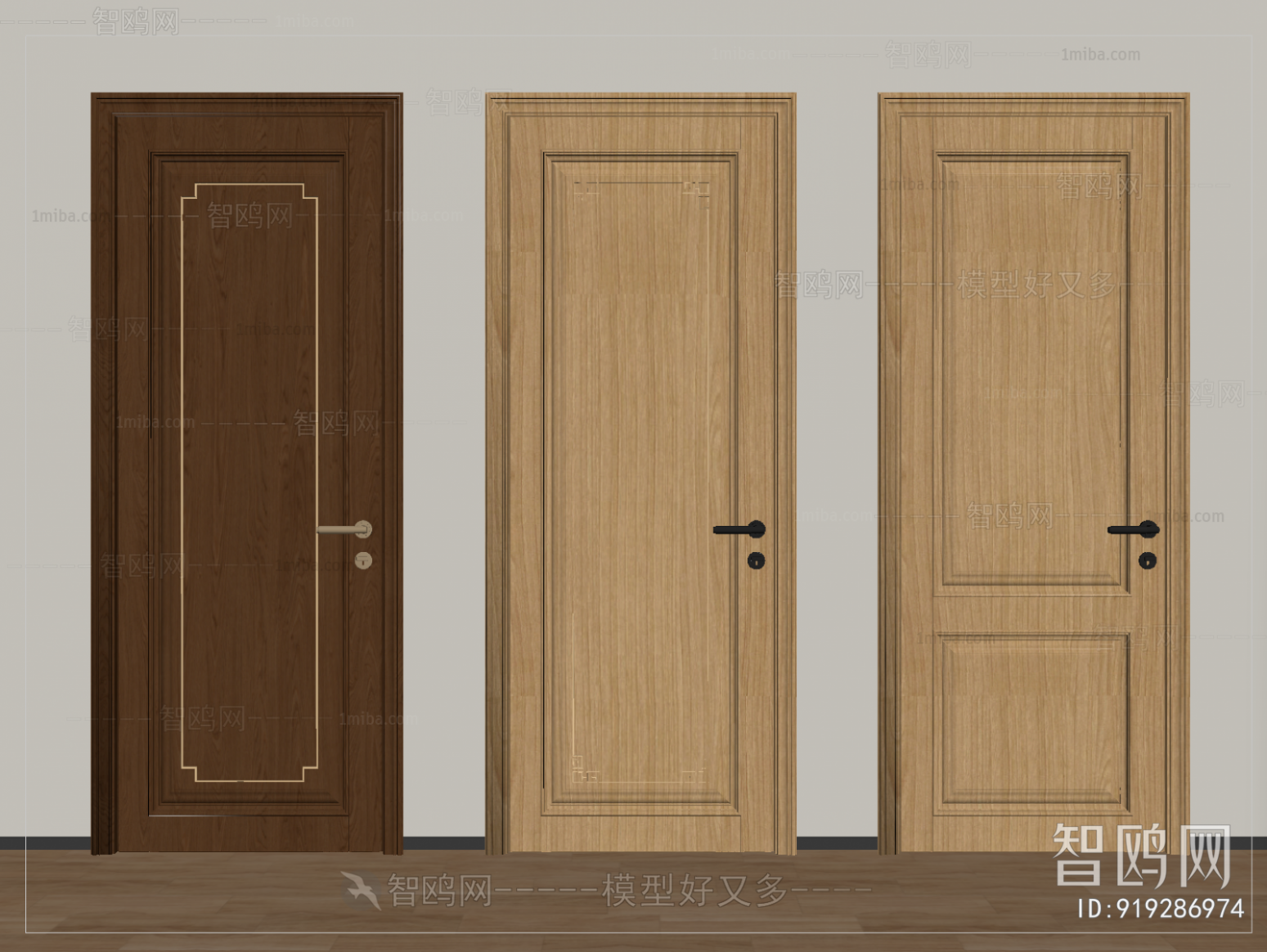 New Chinese Style Single Door