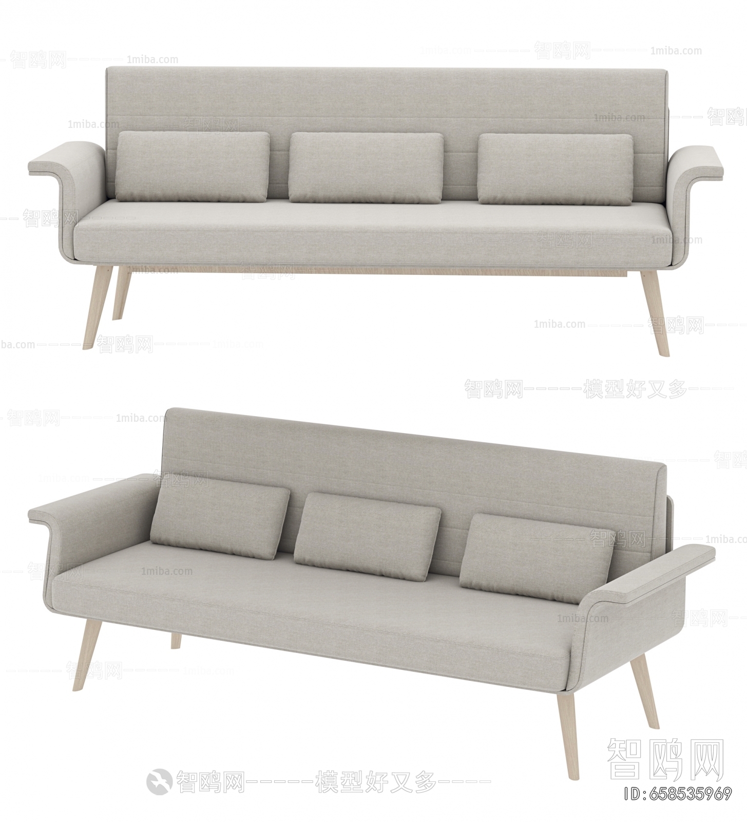 Modern Three-seat Sofa