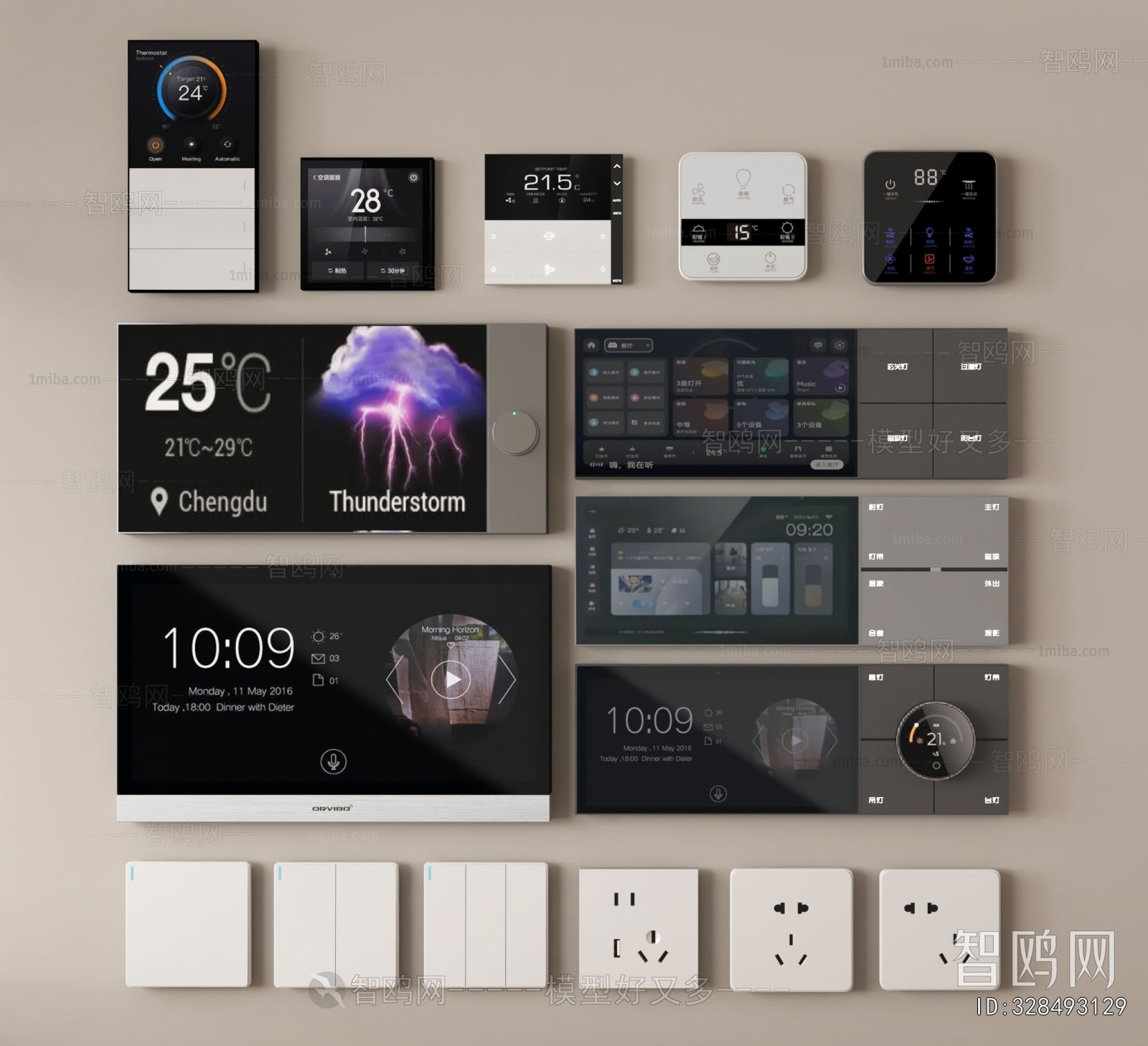 Modern Switch Socket Panel