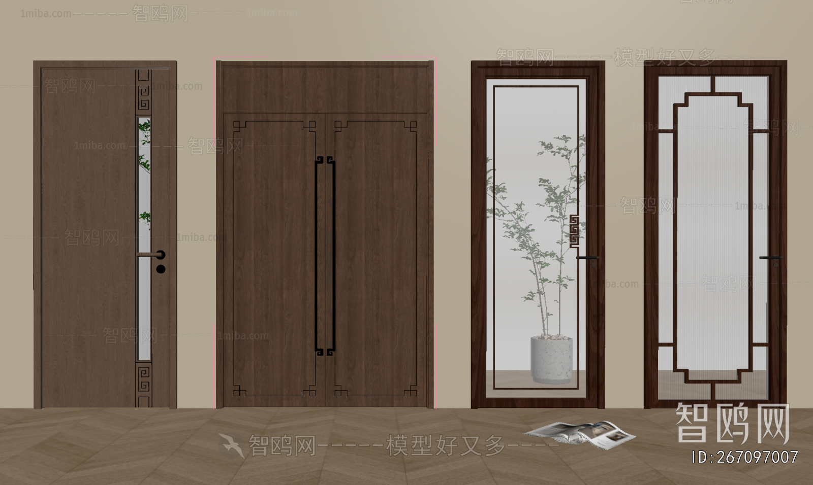 New Chinese Style Single Door