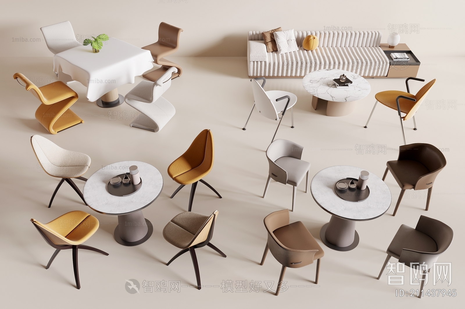 Modern Leisure Table And Chair