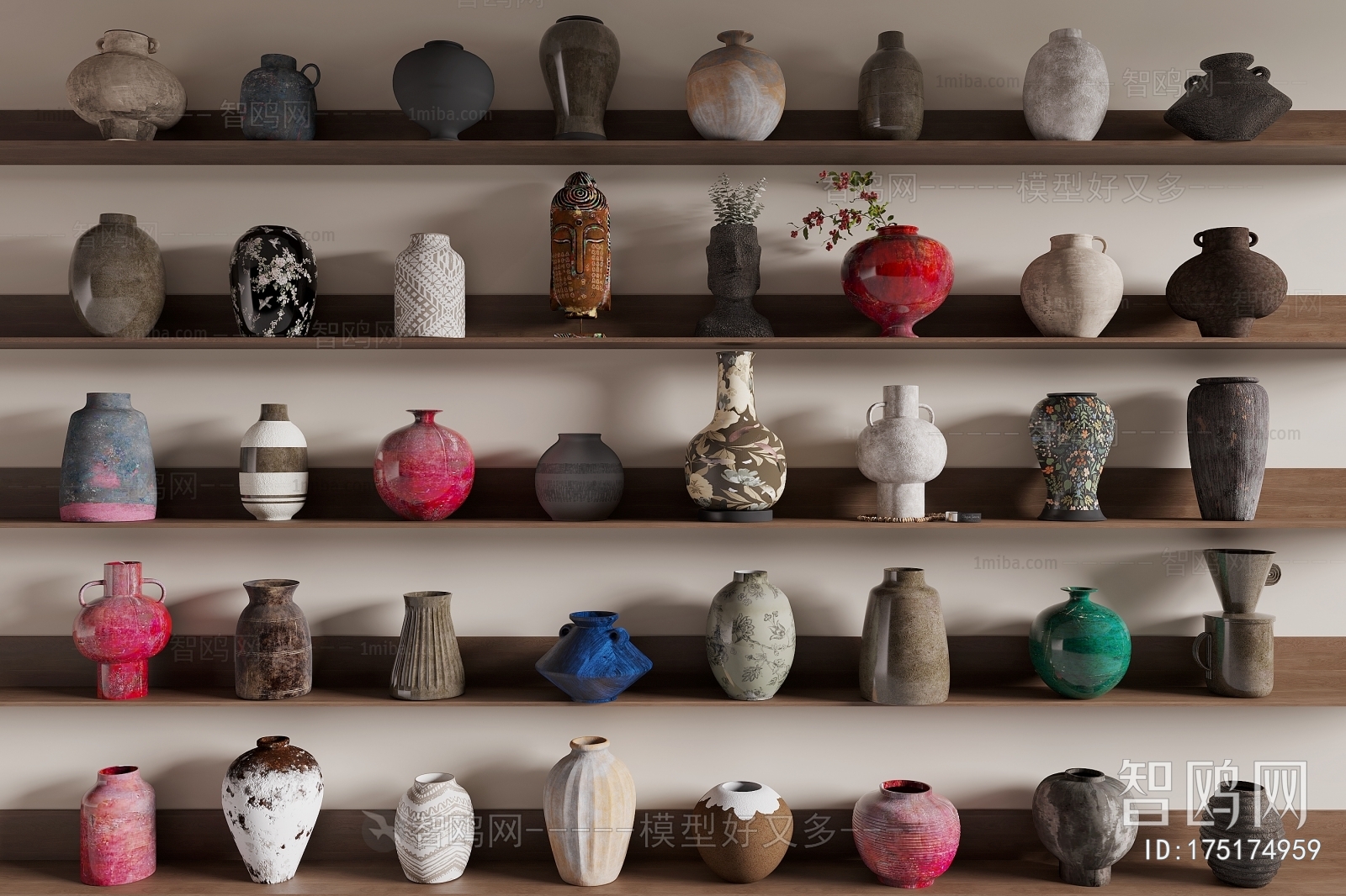 Wabi-sabi Style Clay Pot