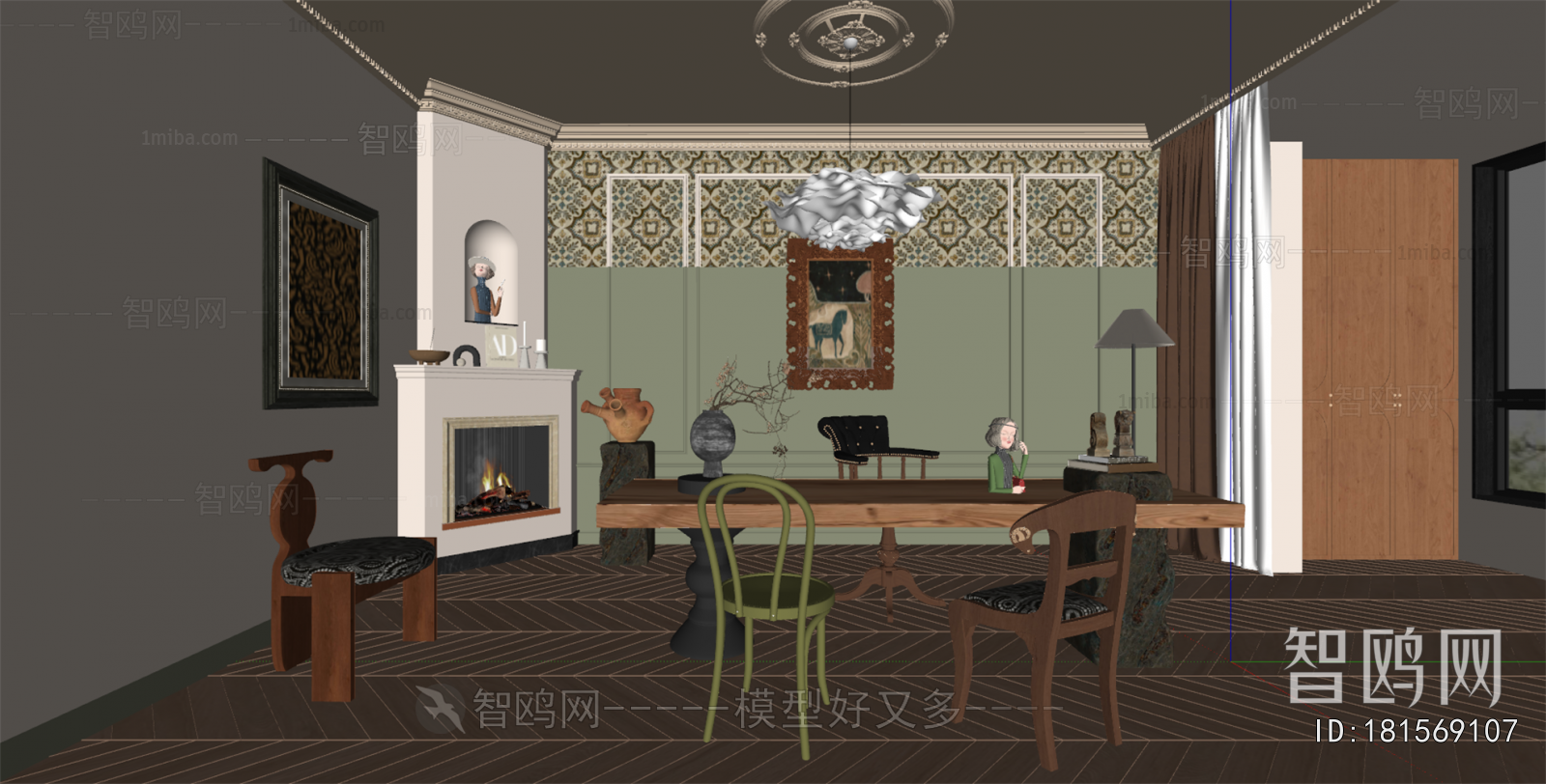 French Style Study Space