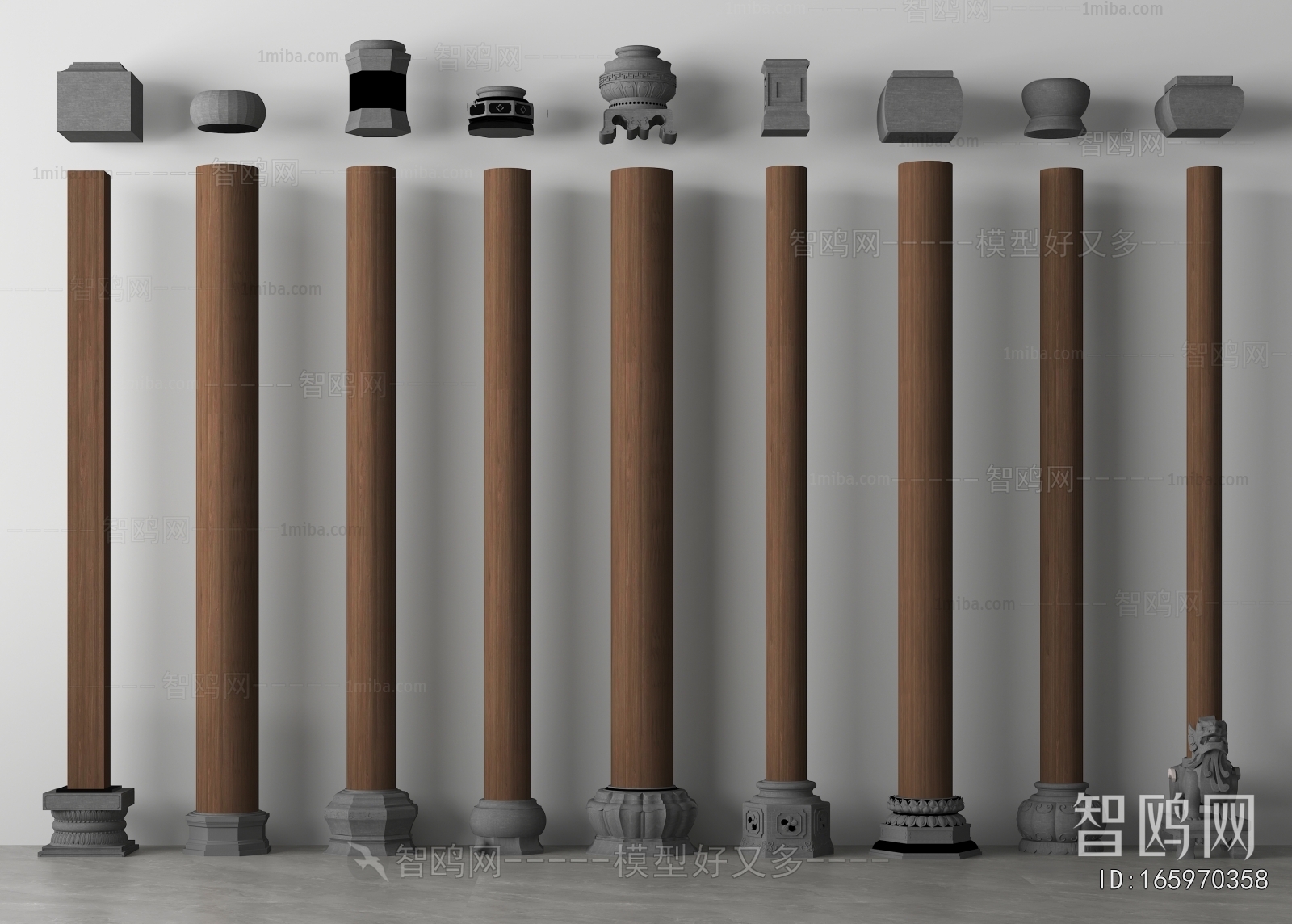 Chinese Style Column