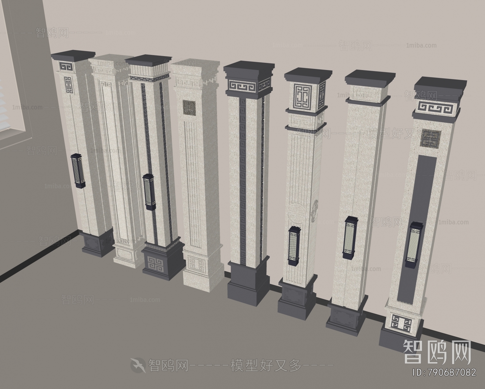 New Chinese Style Column