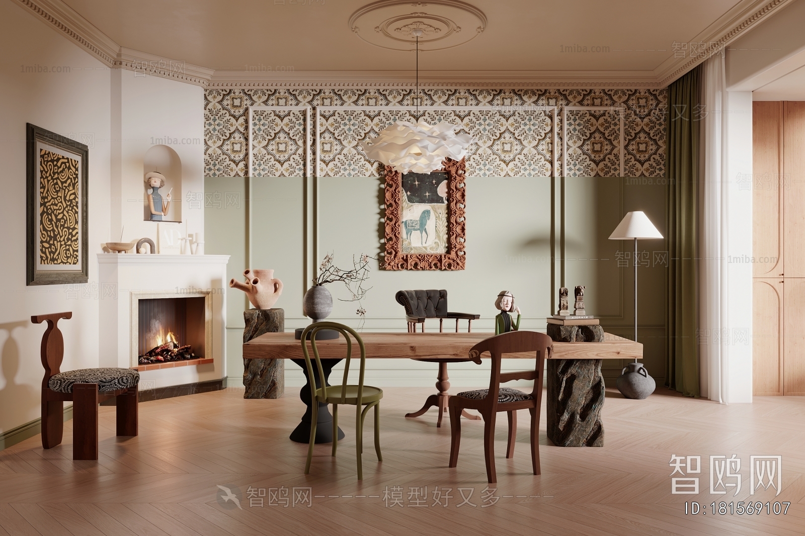 French Style Study Space