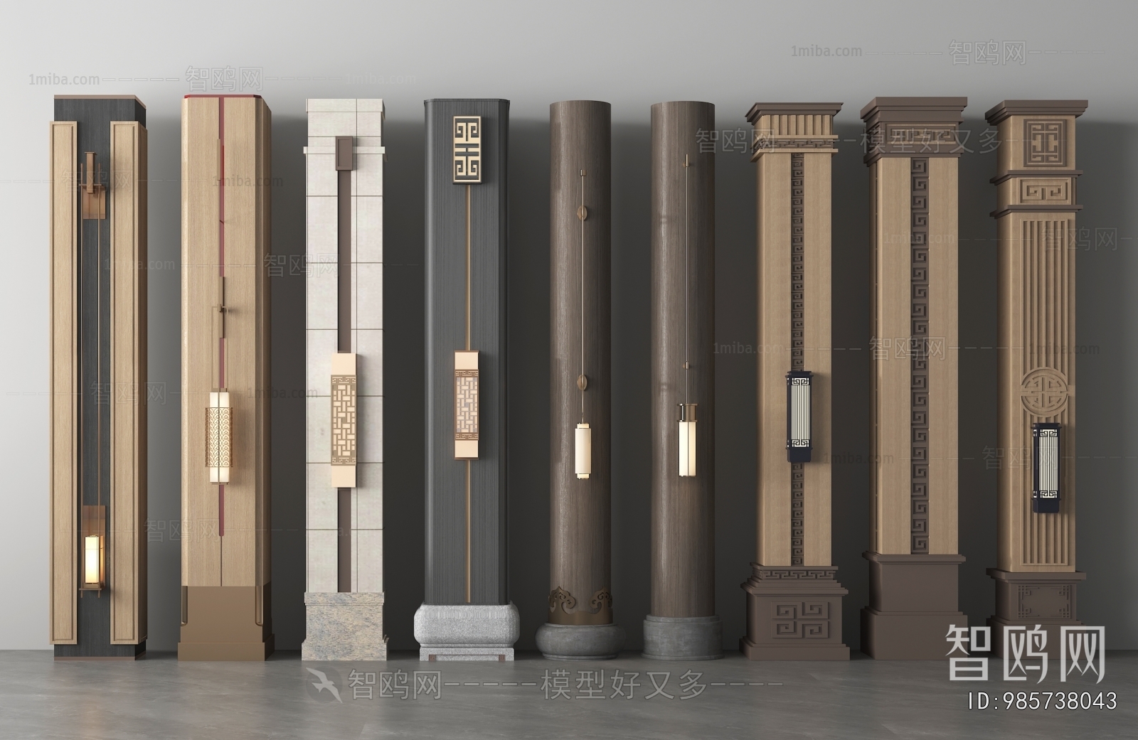 New Chinese Style Column