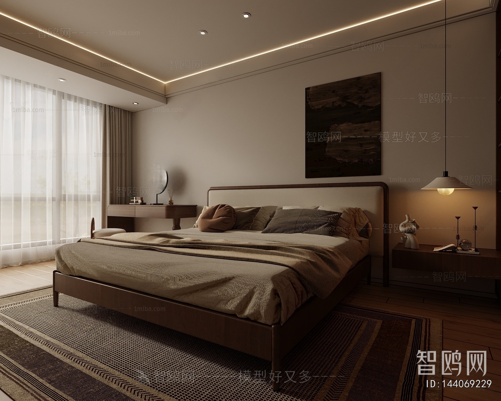 Wabi-sabi Style Bedroom