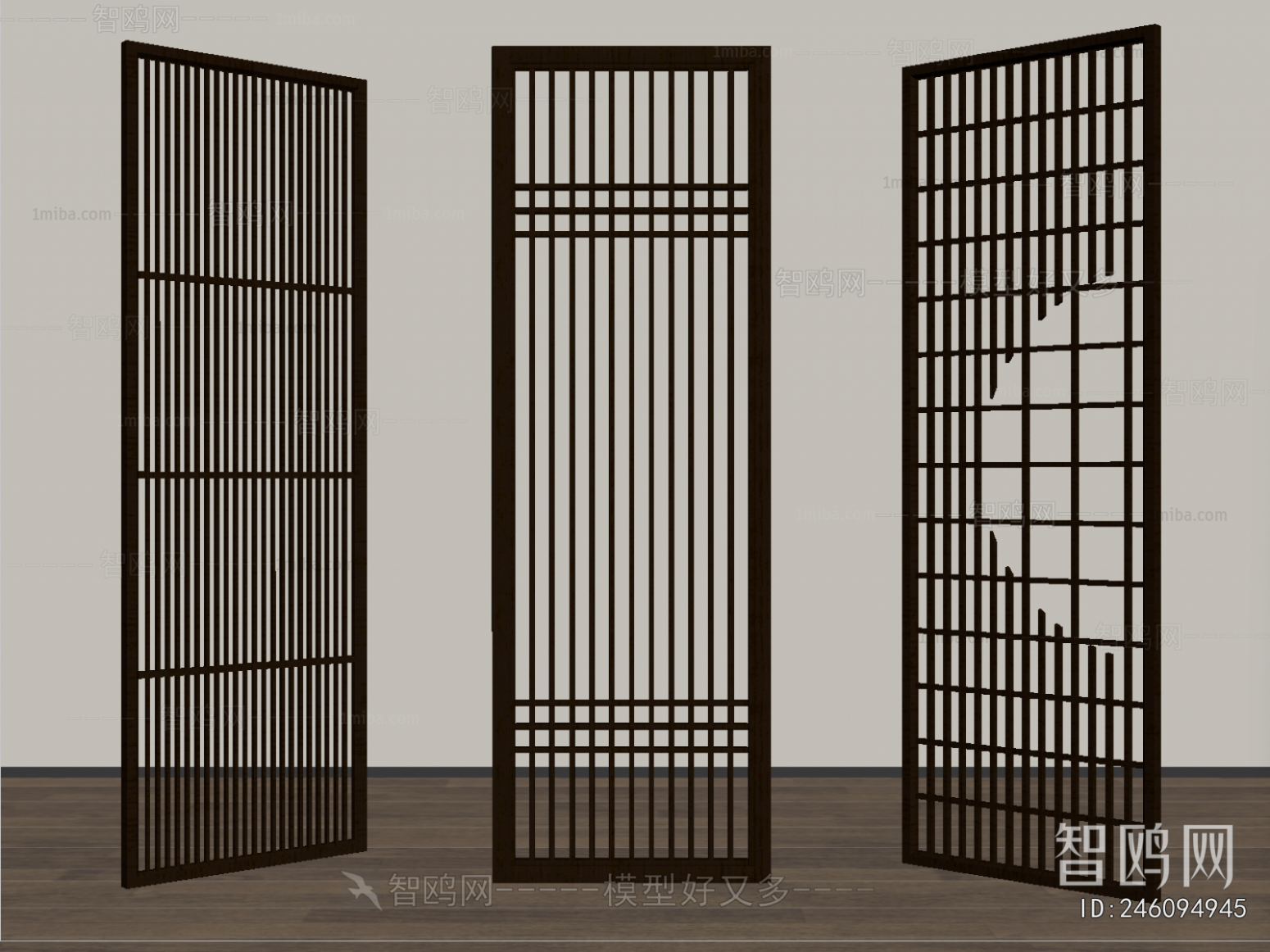 New Chinese Style Wooden Screen Partition