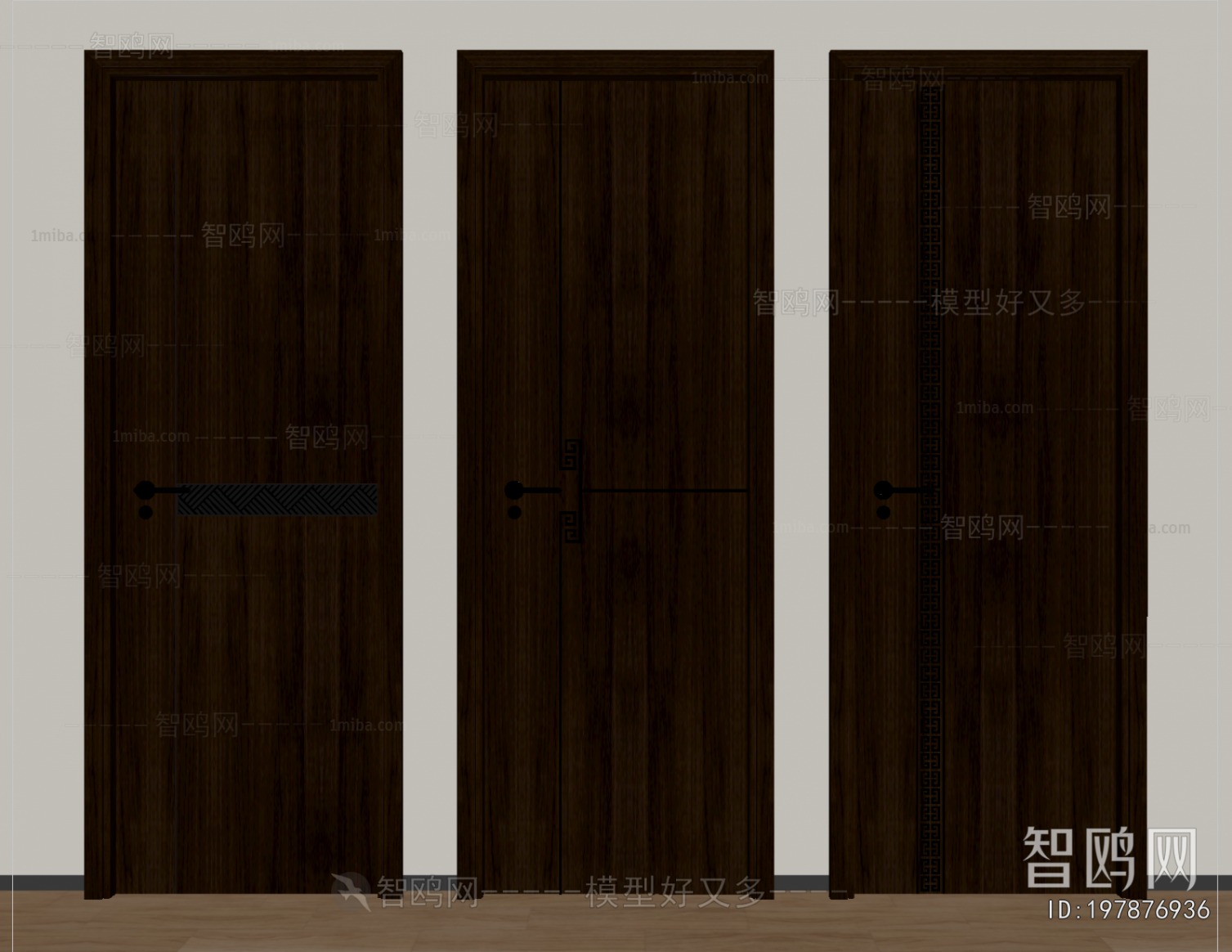 New Chinese Style Single Door