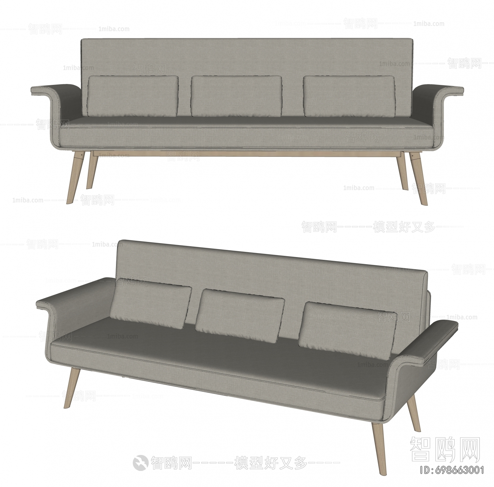 Modern Three-seat Sofa