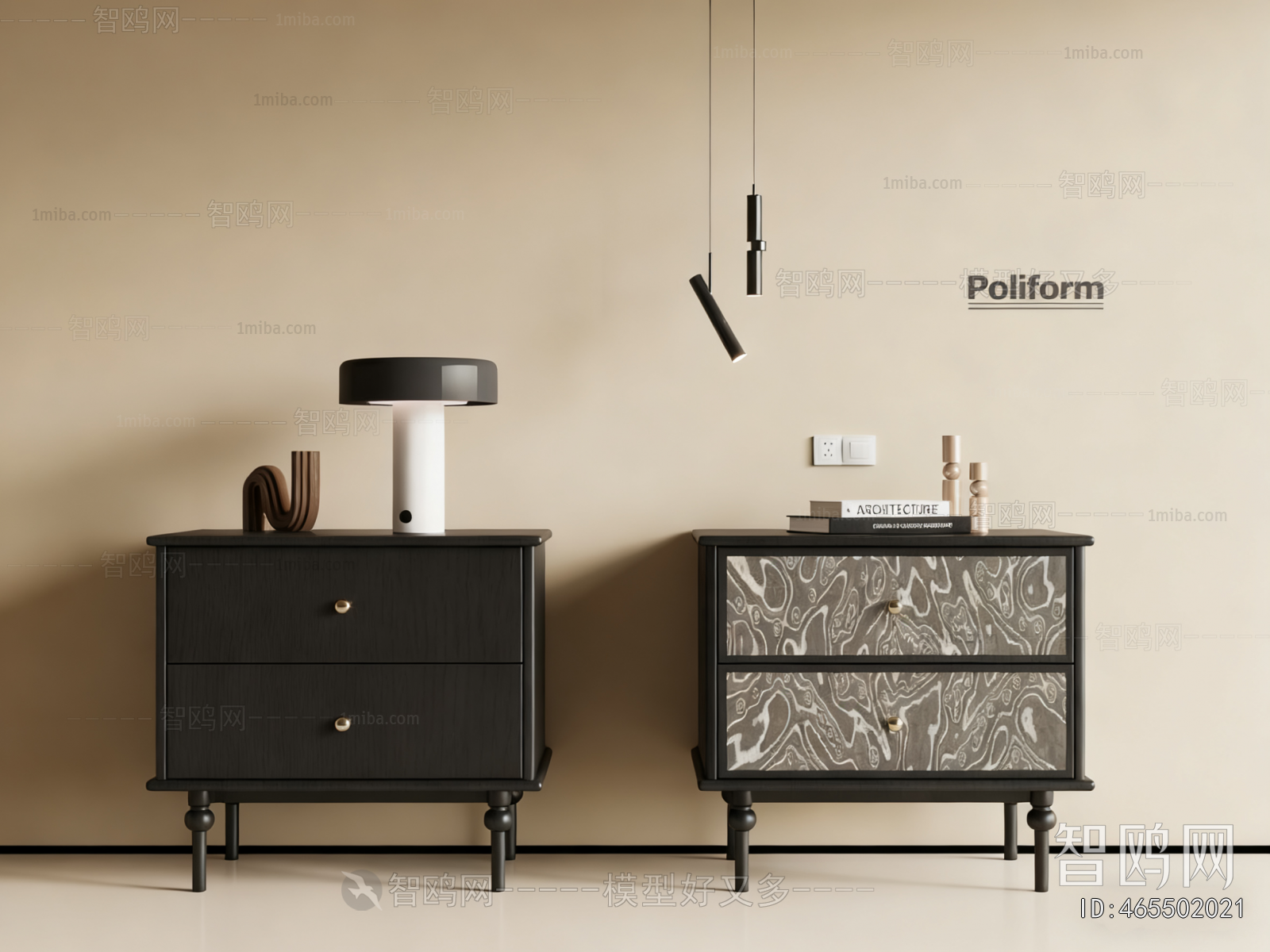 Modern Bedside Cupboard